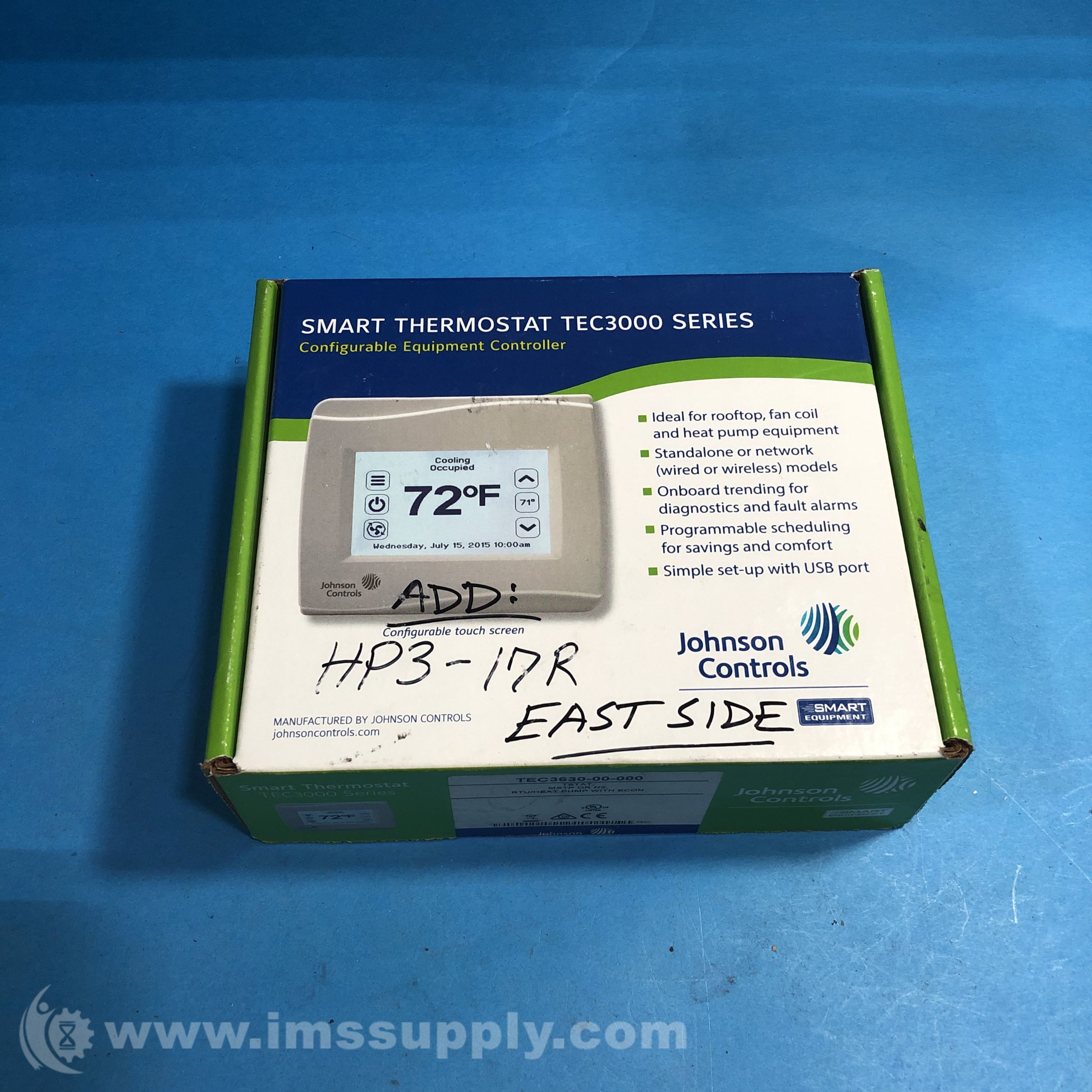 Johnson Controls TEC363000000 Thermostat Controller IMS Supply