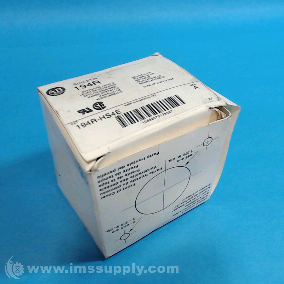 Allen Bradley 194RHS4E Disconnect Switch Handles Type Rotary IMS Supply