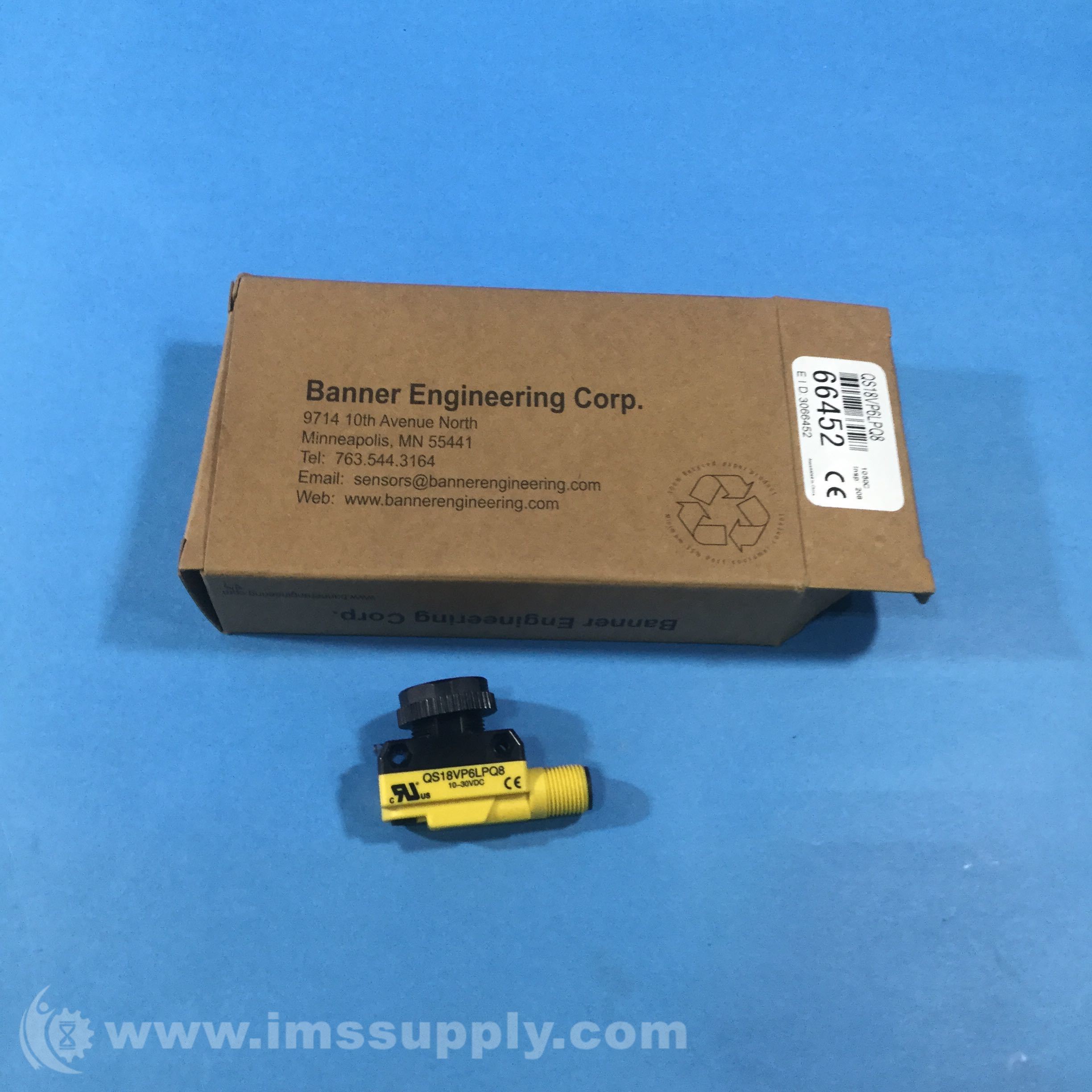 Banner Qs18vp6lpq8 Photoelectric Sensor World Beam Qs18 Series
