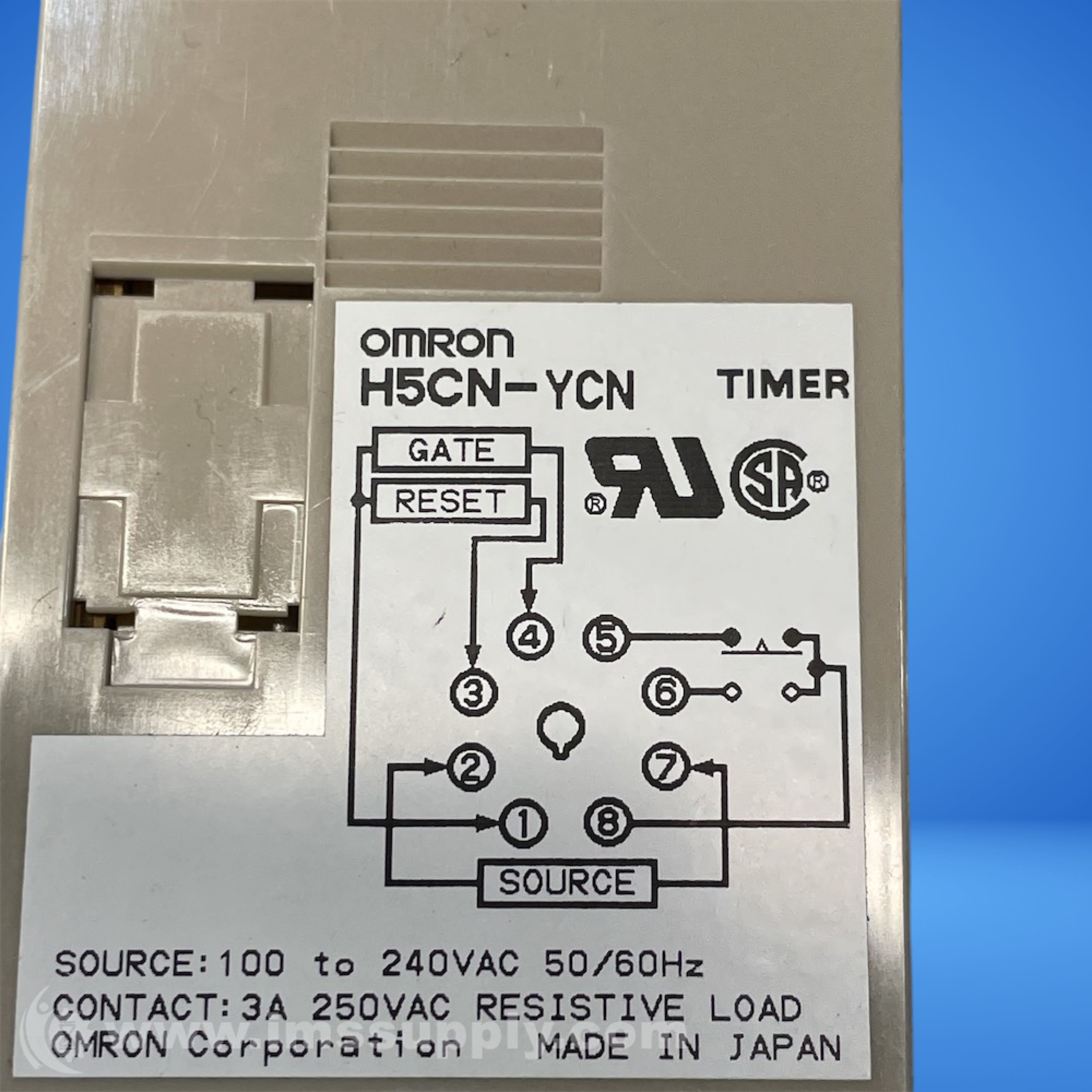 Omron H5CN-YCN Timer, Digital, Red LED, 4-Digit, SPDT - IMS Supply