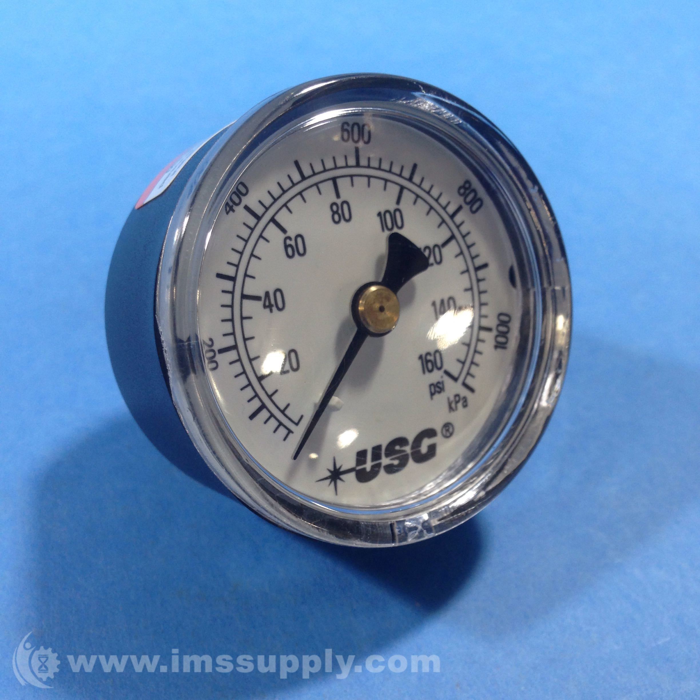 Ametek Us Gauge CBM 50mm Utility Gauge 1100KPA/160PSI IMS Supply