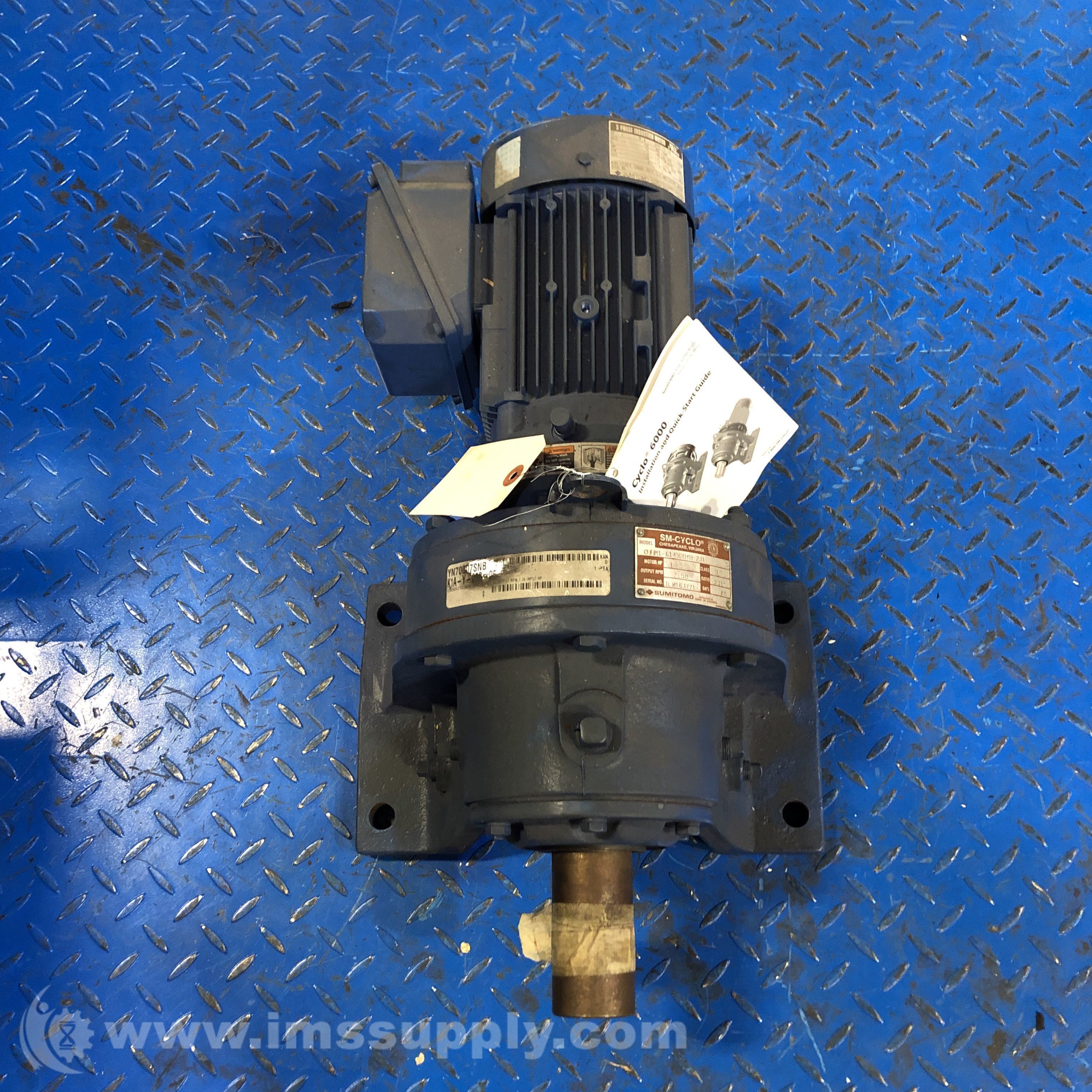 Sumitomo CHHM16145DBYB 231 SMCyclo Gear Motor Gear Motor IMS Supply