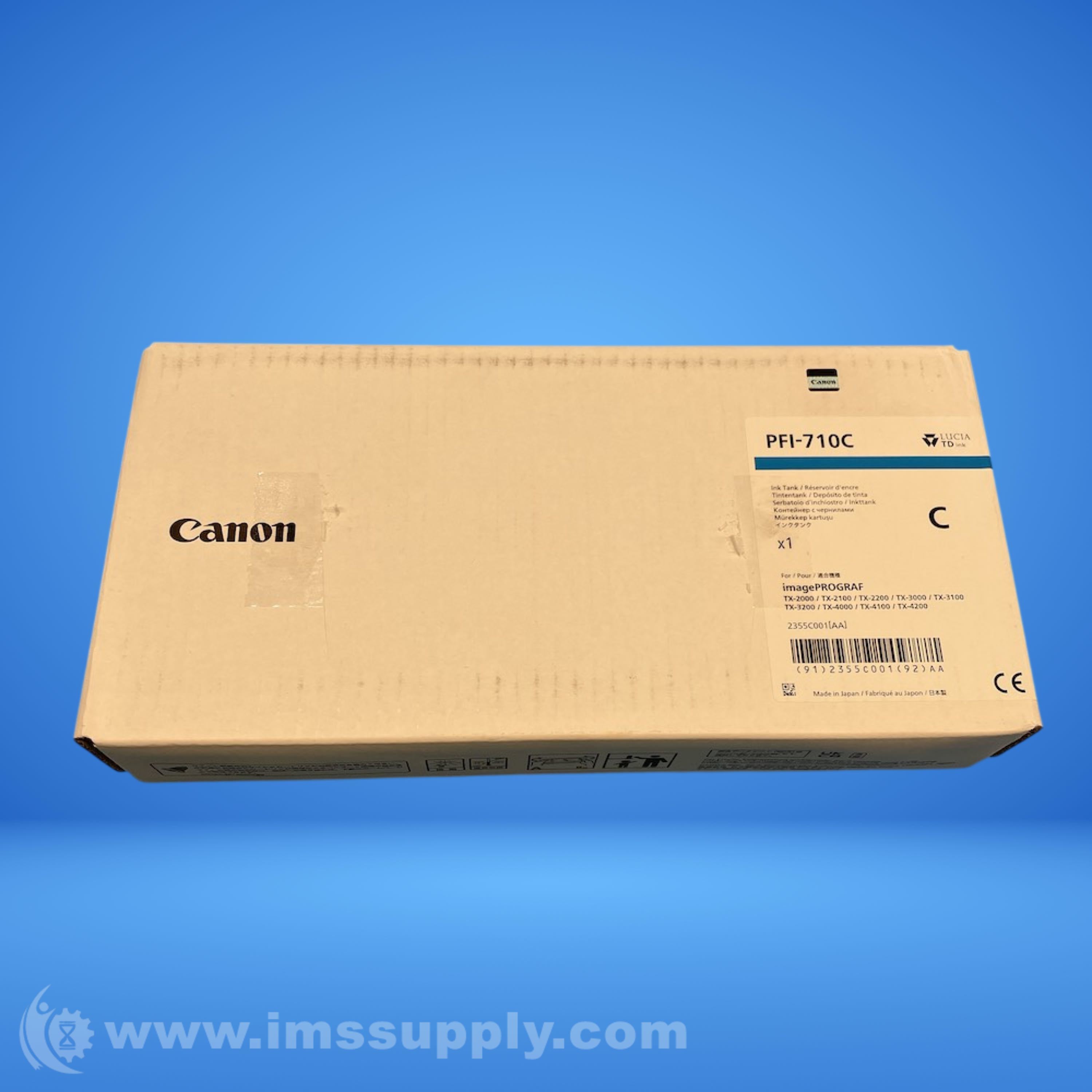 Canon PFI-710C Cyan Ink Cartridge - IMS Supply