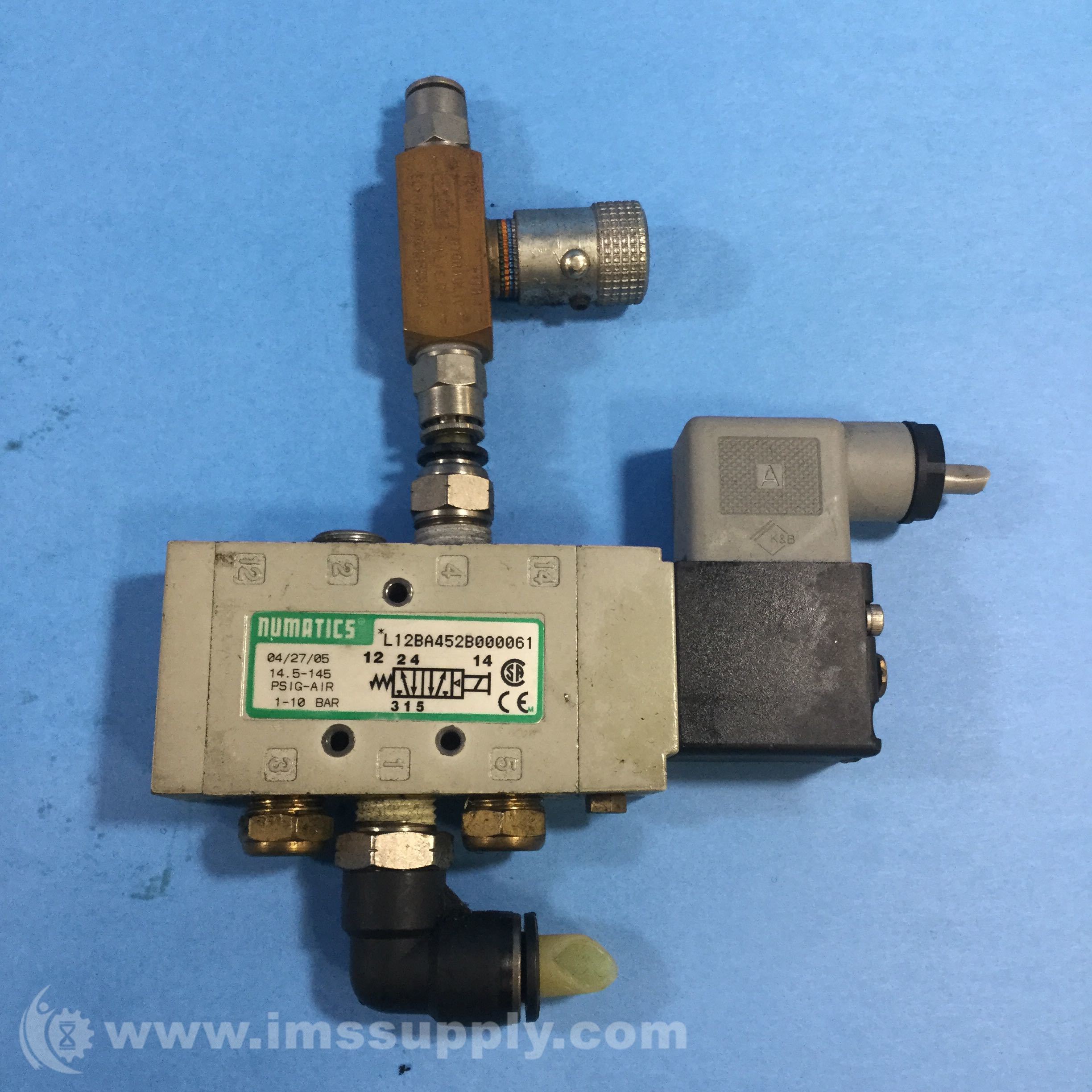 Numatics L12ba452b00061 Solenoid Valve Ims Supply