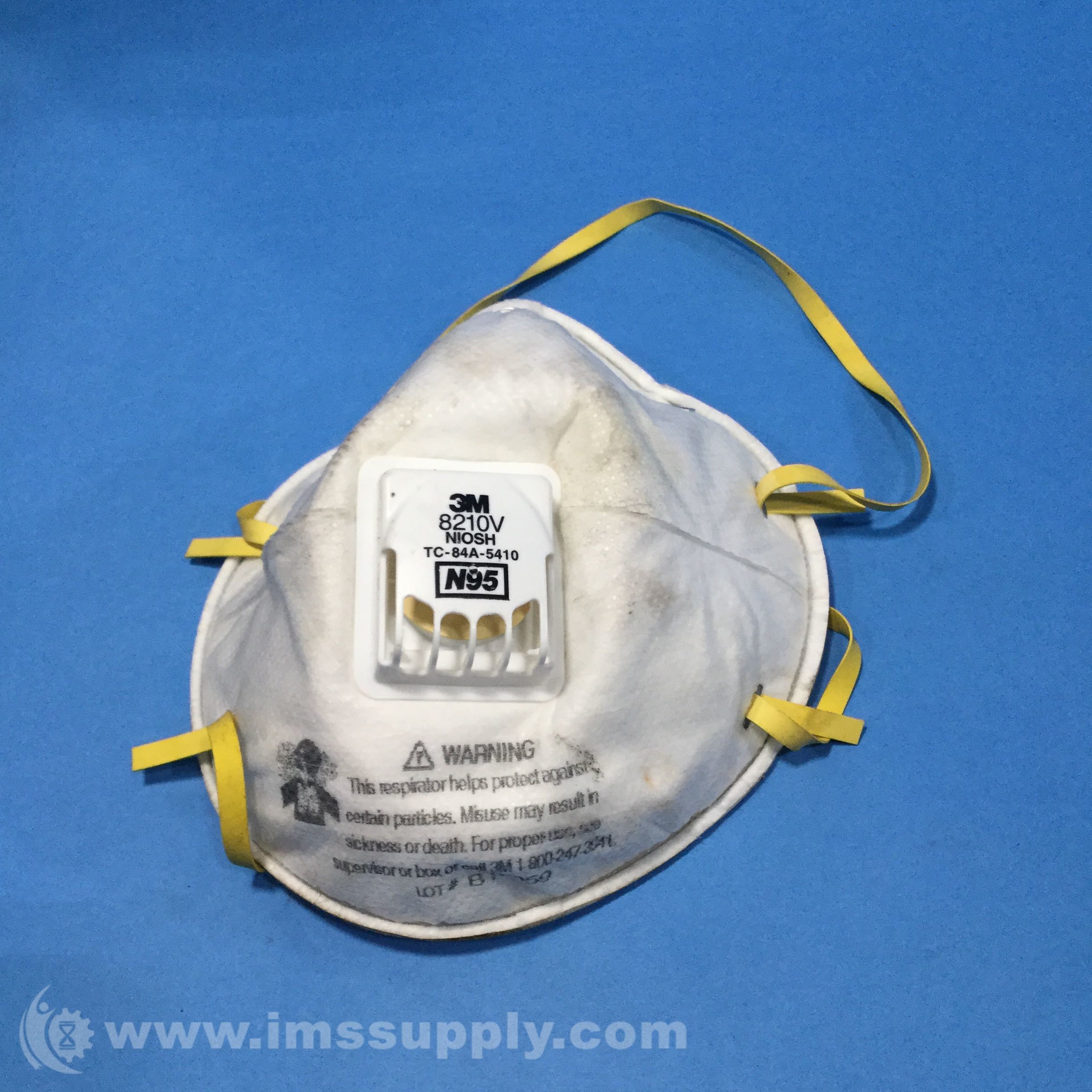 3M 8210V N95 Particulate Disposable Respirator Mask, White IMS Supply