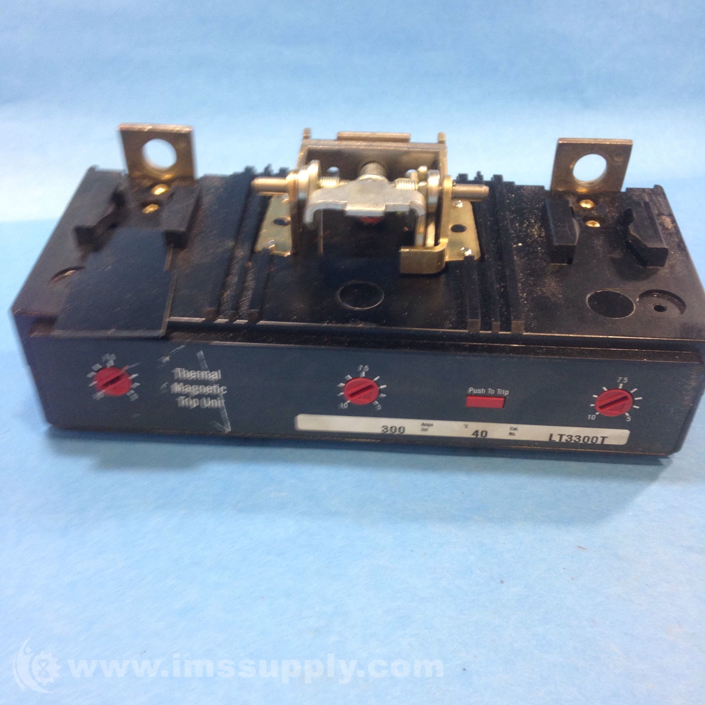 Eaton LT3300T Thermal Trip Unit 300A 3 Poles 600VAC IMS Supply