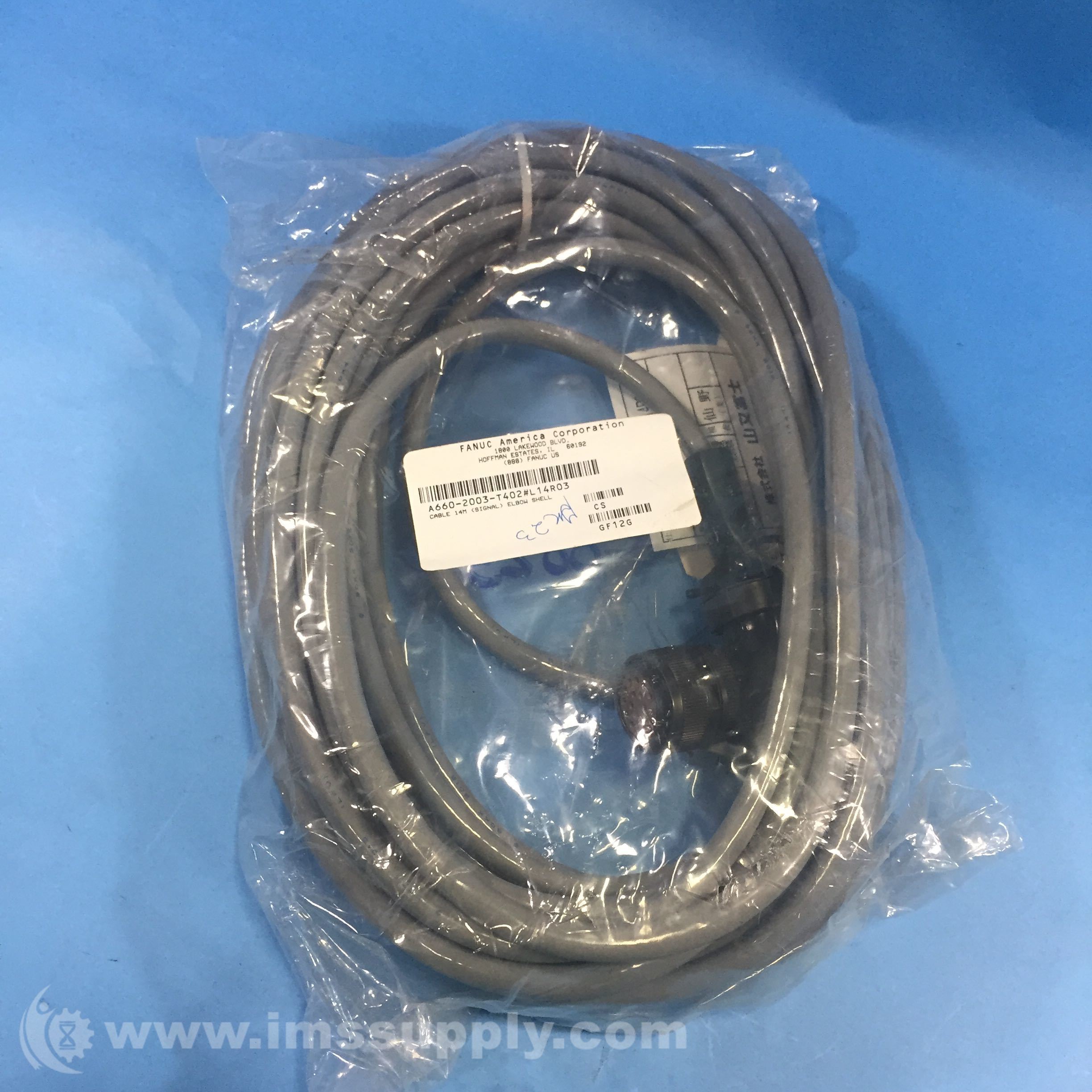 品質が完璧 Fanuc Elbow Length, 14m Cable, Signal A660-2003-T402#L14R03 電線