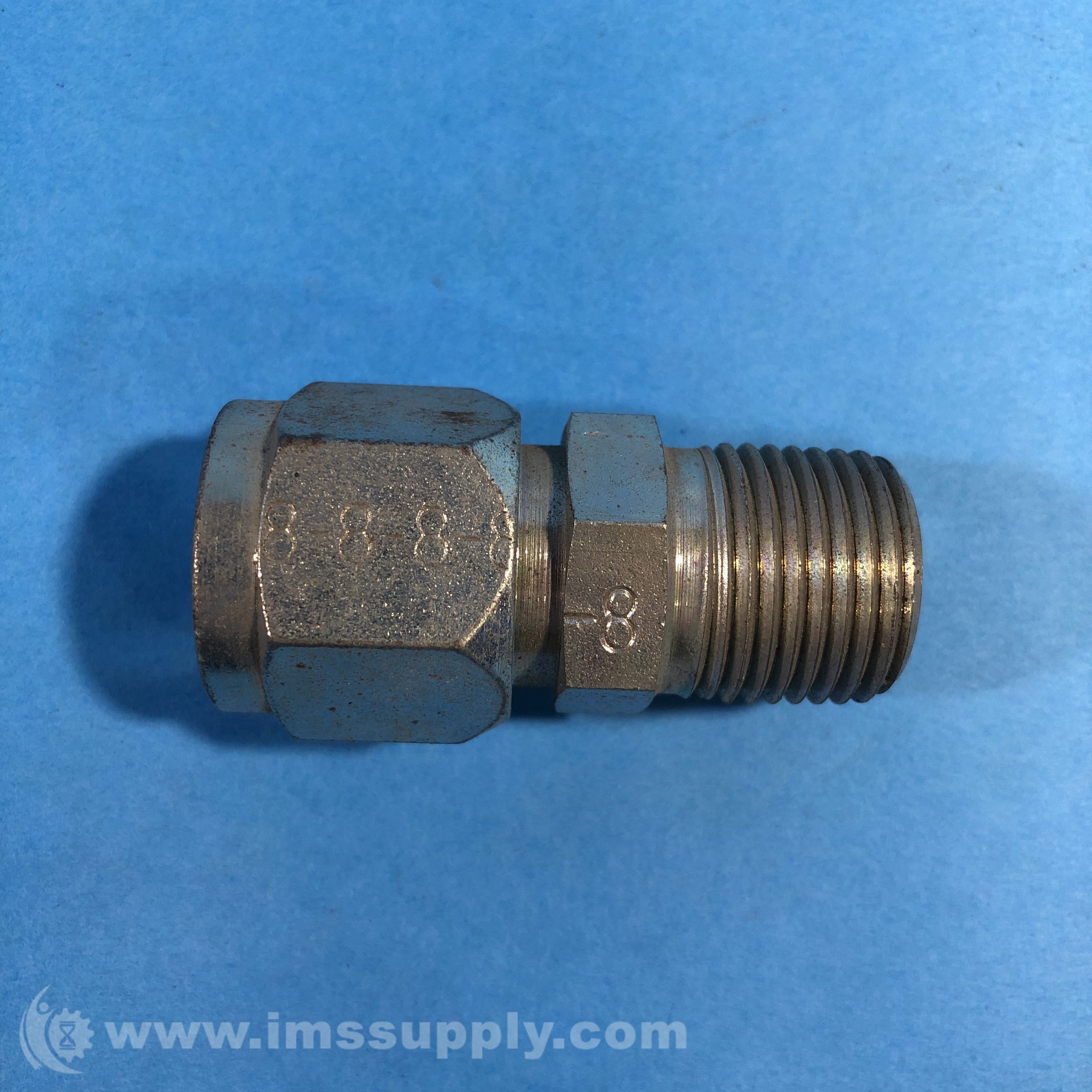 Lenz 8 Straight Hex Threaded Male to Female Fitting IMS Supply