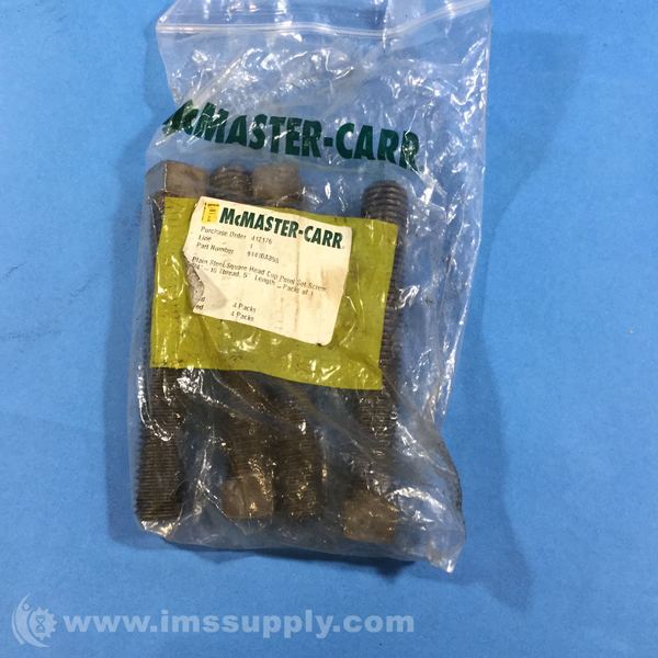 McMasterCarr 91410A855 Bag of 4 SquareHead CupPoint Set Screw IMS