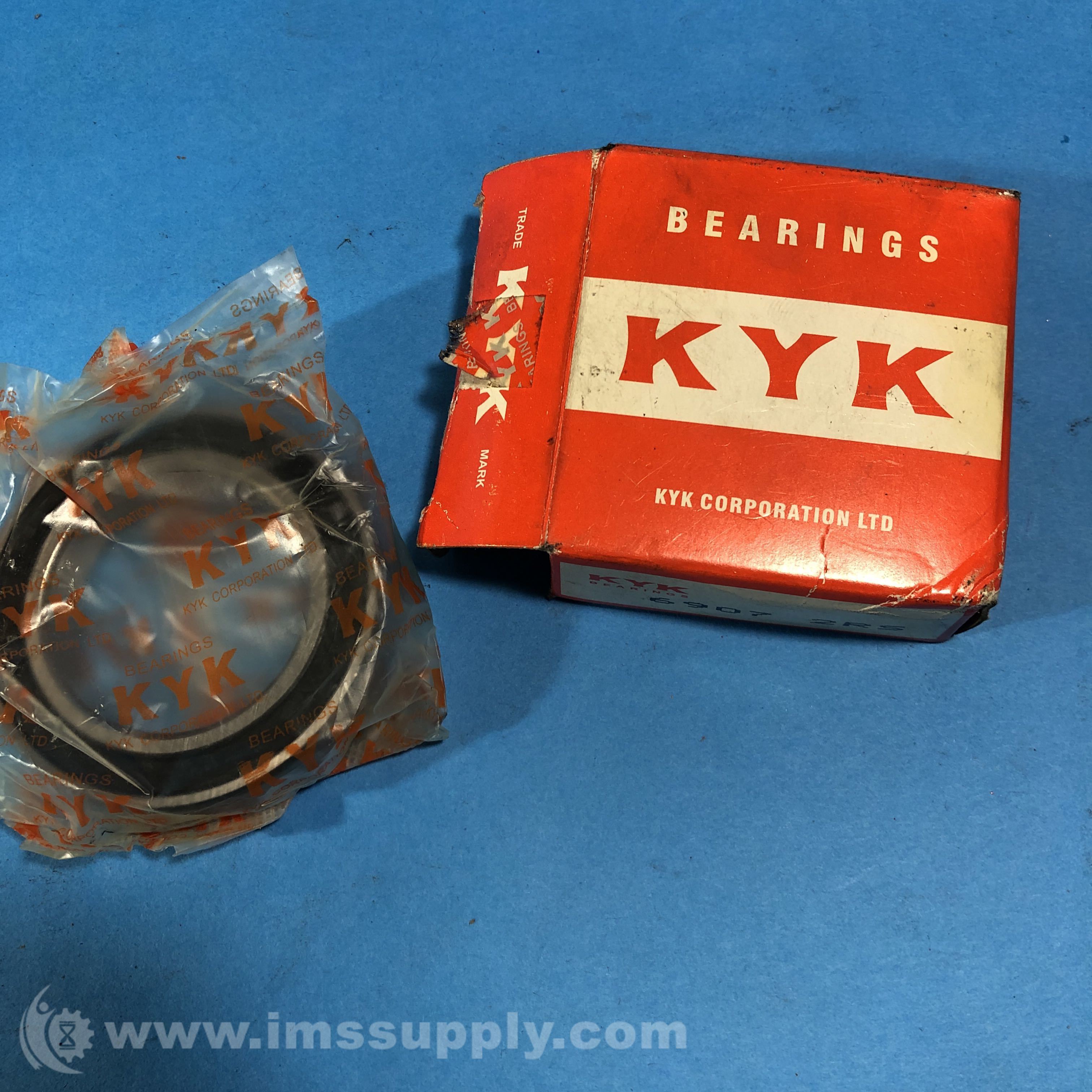 Kyk Bearings 6907 2RS Single Row Deep Groove Ball Bearing IMS Supply