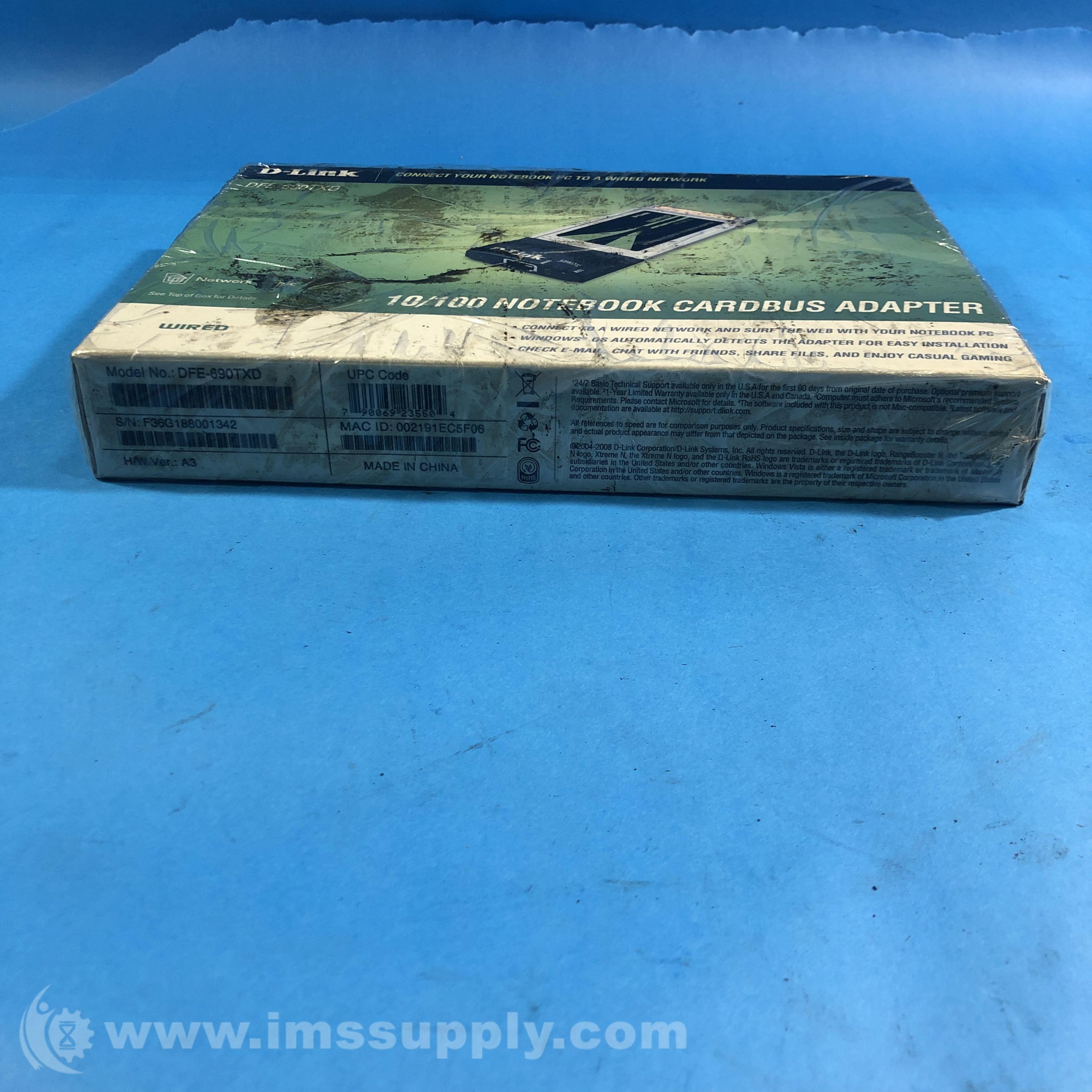 D-Link DFE-690TXD 10/100 Fast Ethernet Cardbus Adapter - IMS Supply