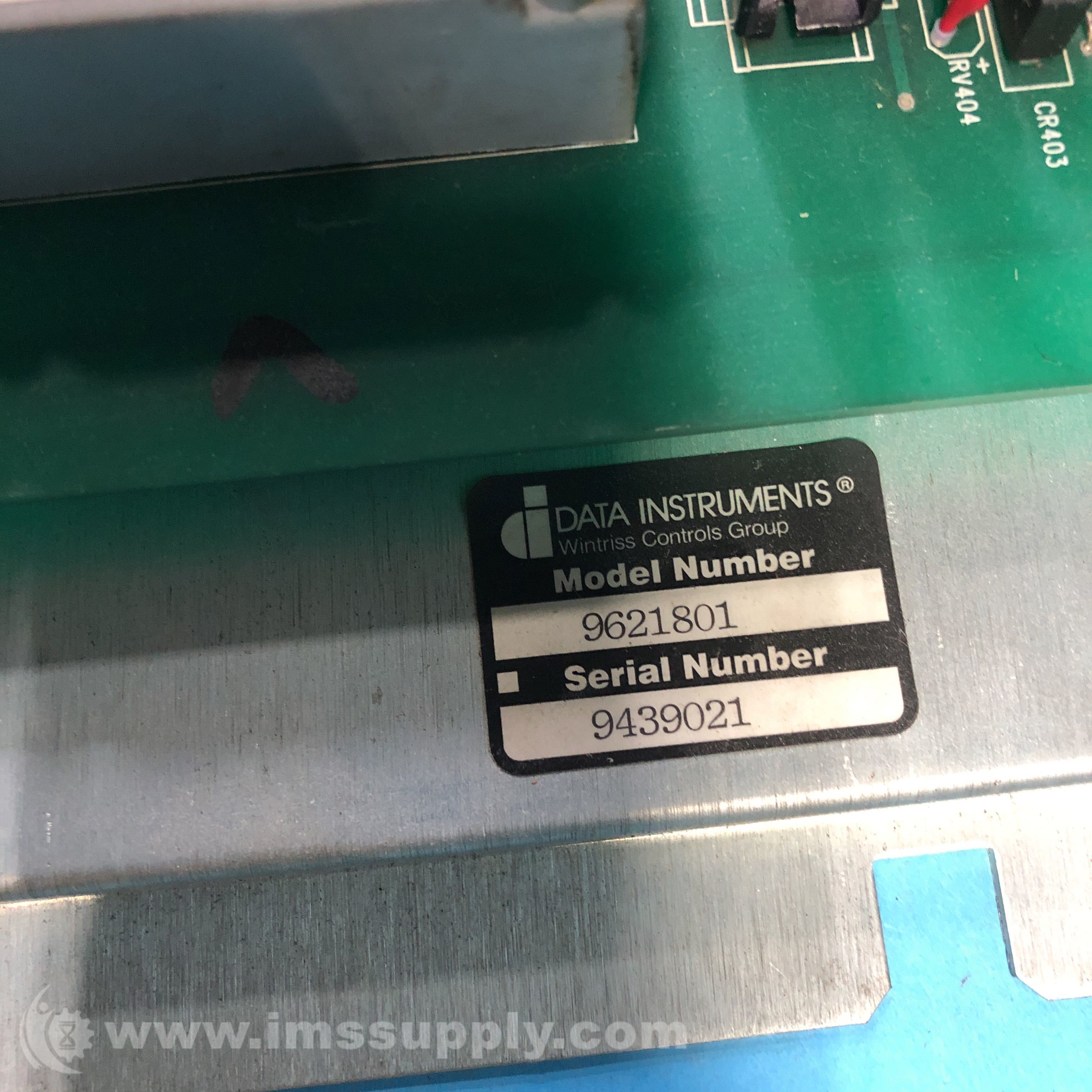 Data Instruments Inc 9621801 - IMS Supply