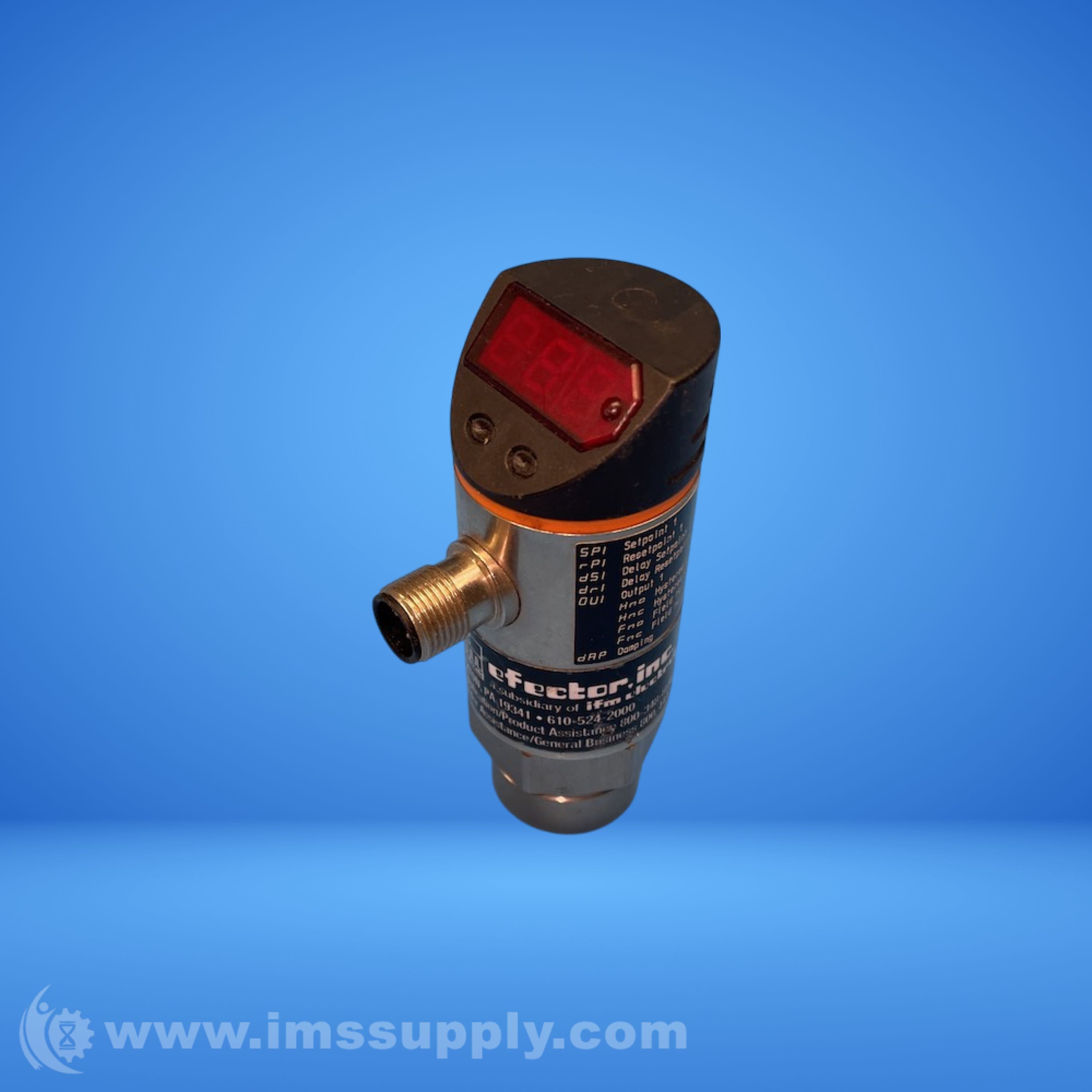 IFM Efector PN3322 Pressure Sensor with Display - IMS Supply