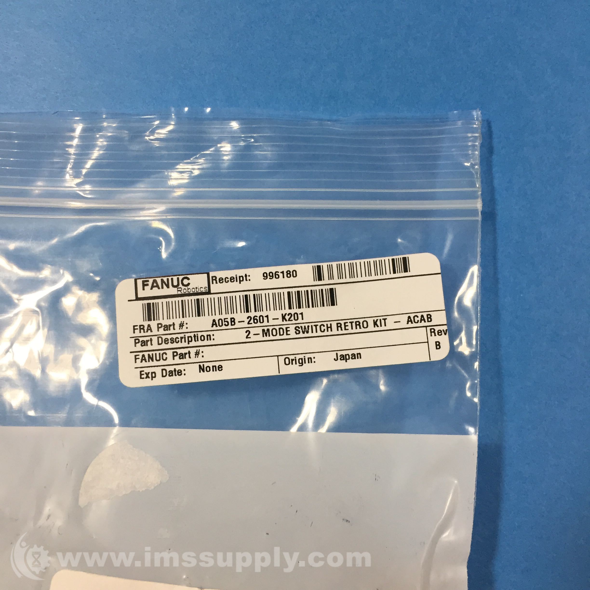 Fanuc A05B-2601-K201 2-Mode Switch Retro Kit with Key - IMS Supply