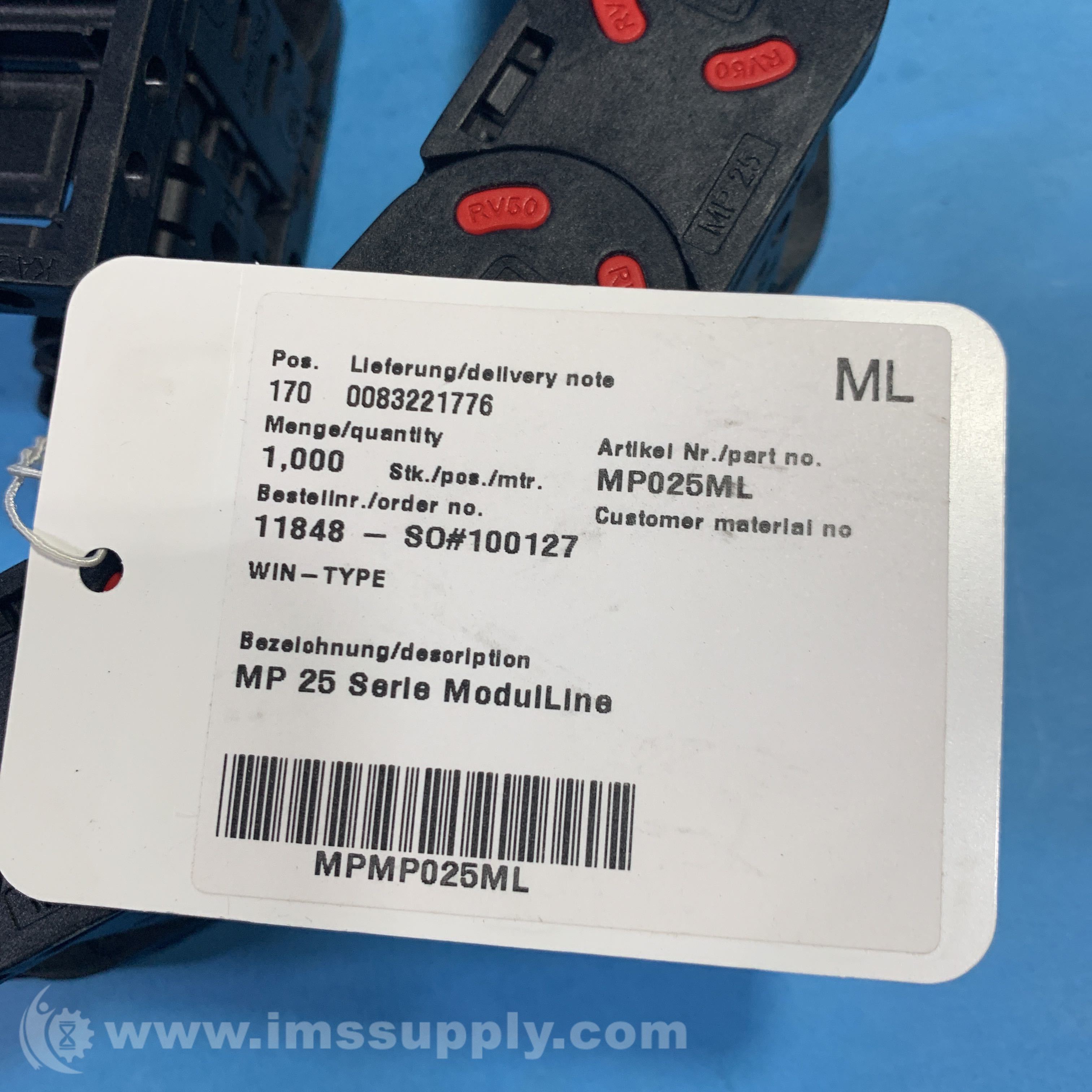 Murrplastik MP025ML MP 25 Series Mudulline Cable Drag Chain - IMS Supply