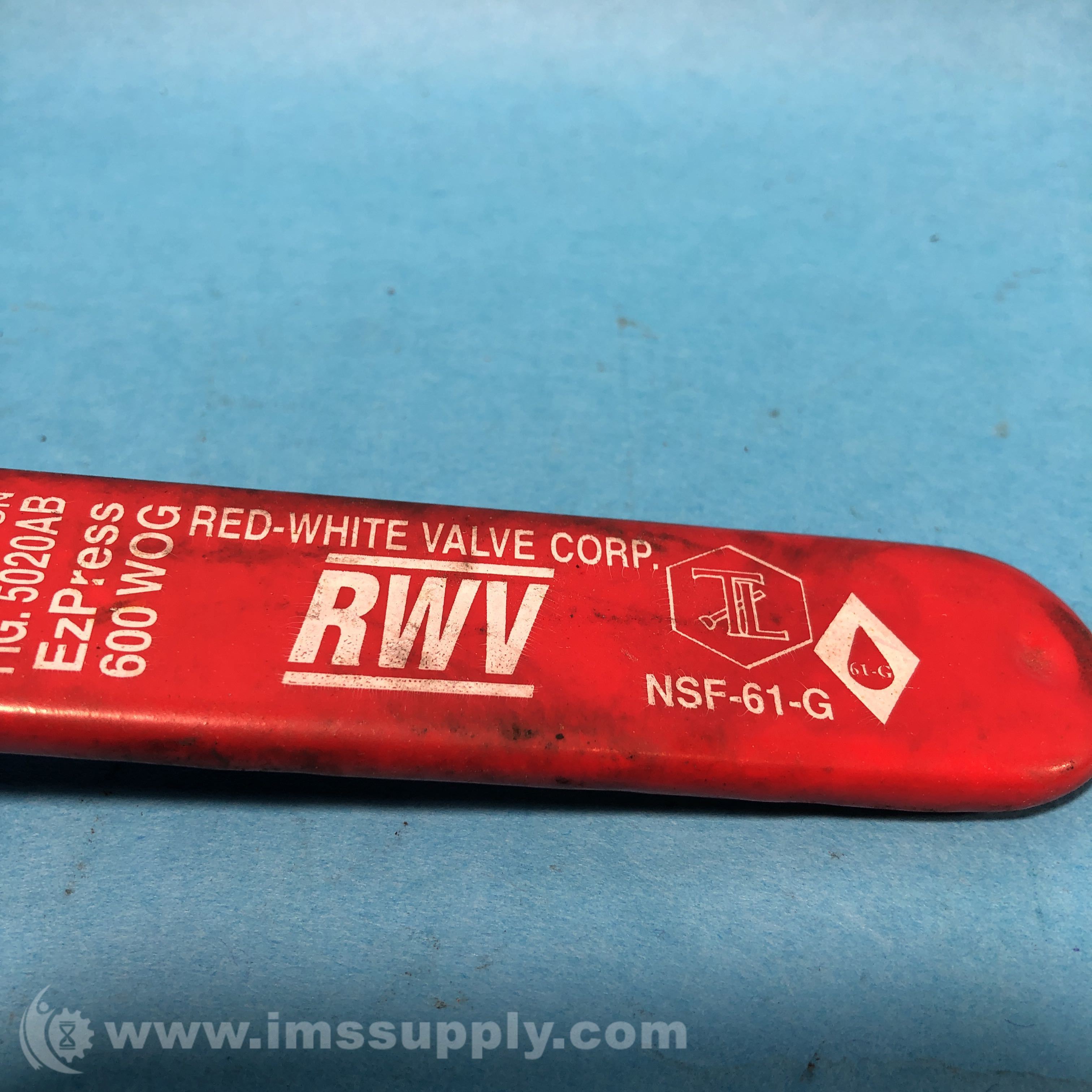 RedWhite Valve Corp. NSF61G ShutOff Valve IMS Supply