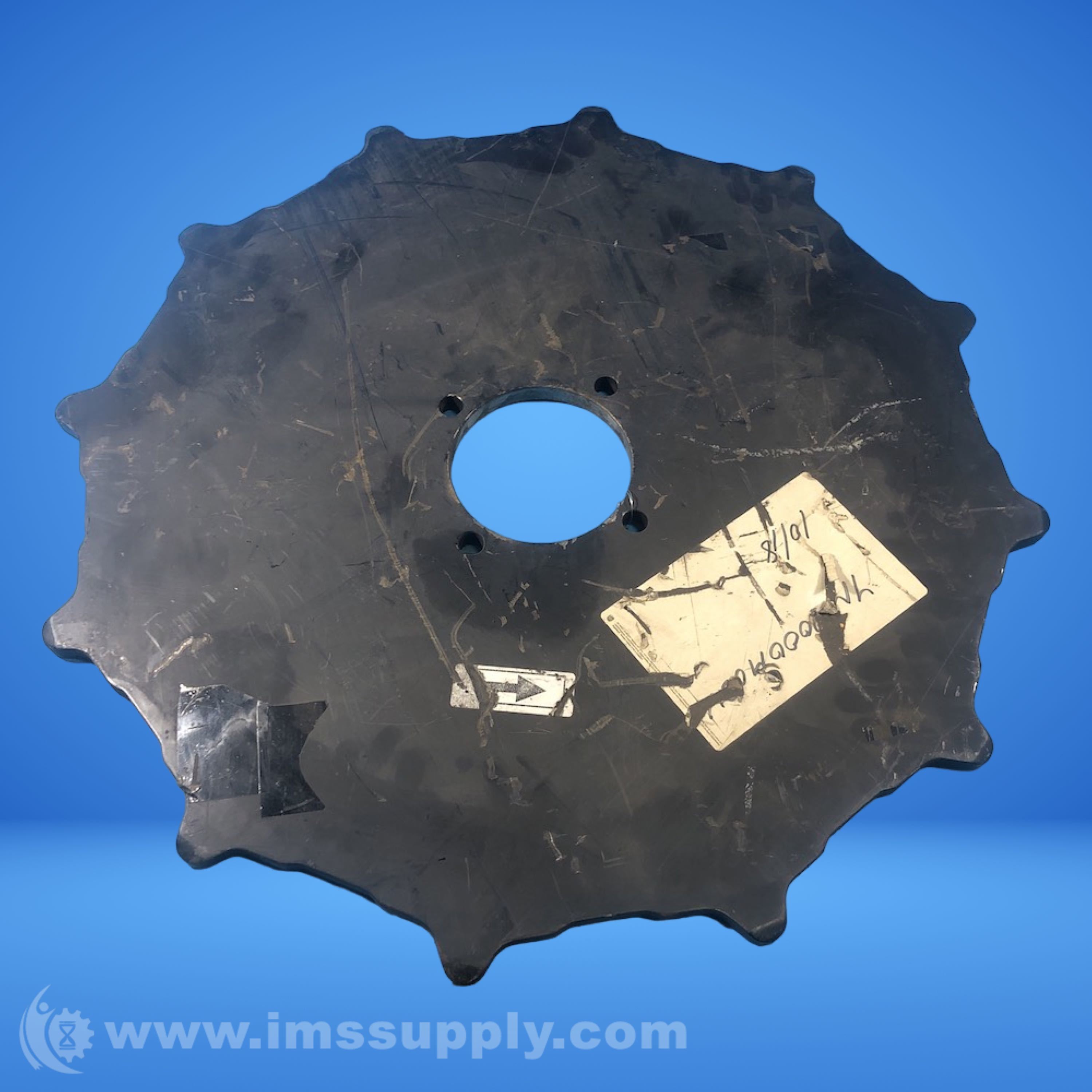24 inch Steel Notched Disk - IMS Supply