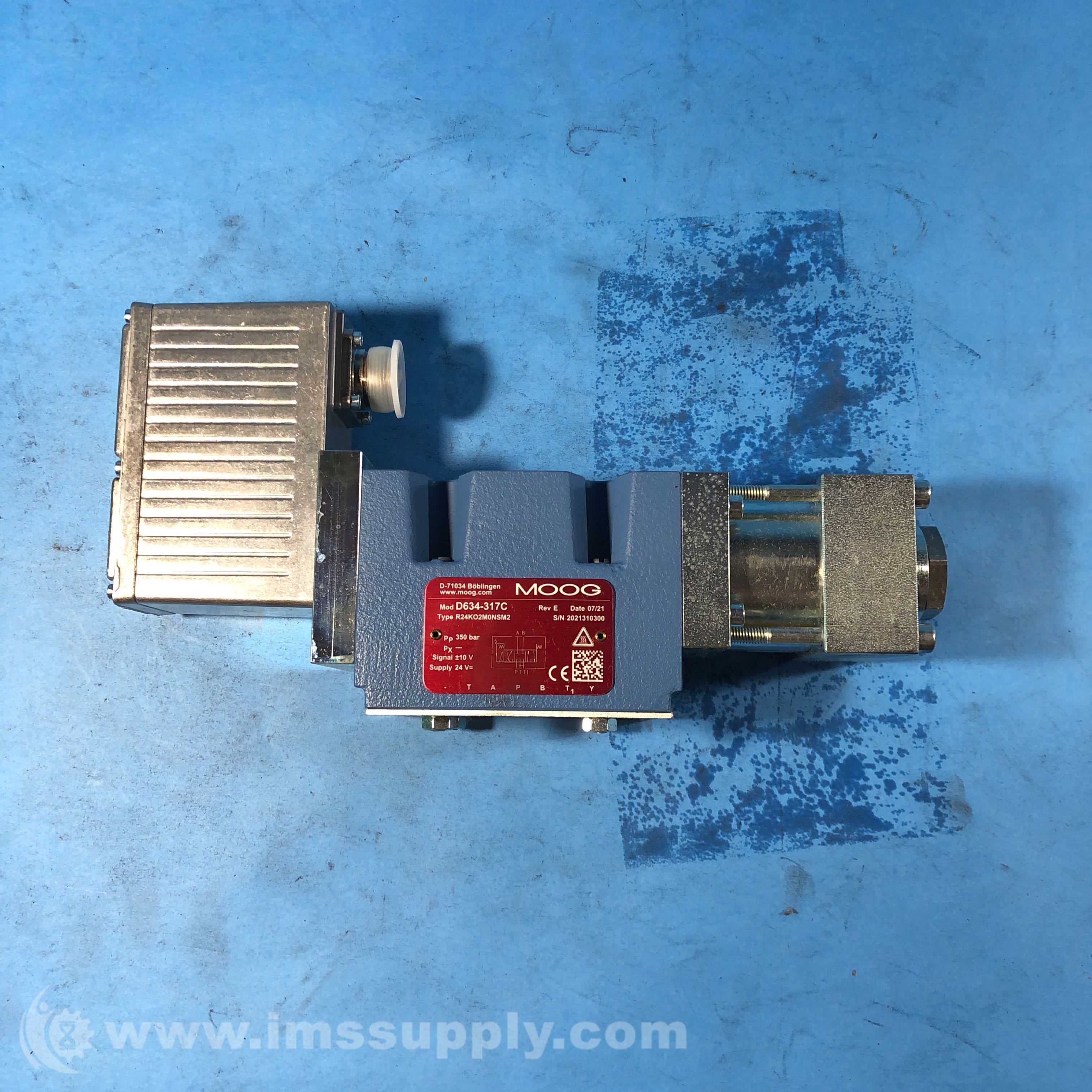 Moog D634-317C Direct Drive Analog Control Servo Valve - IMS Supply