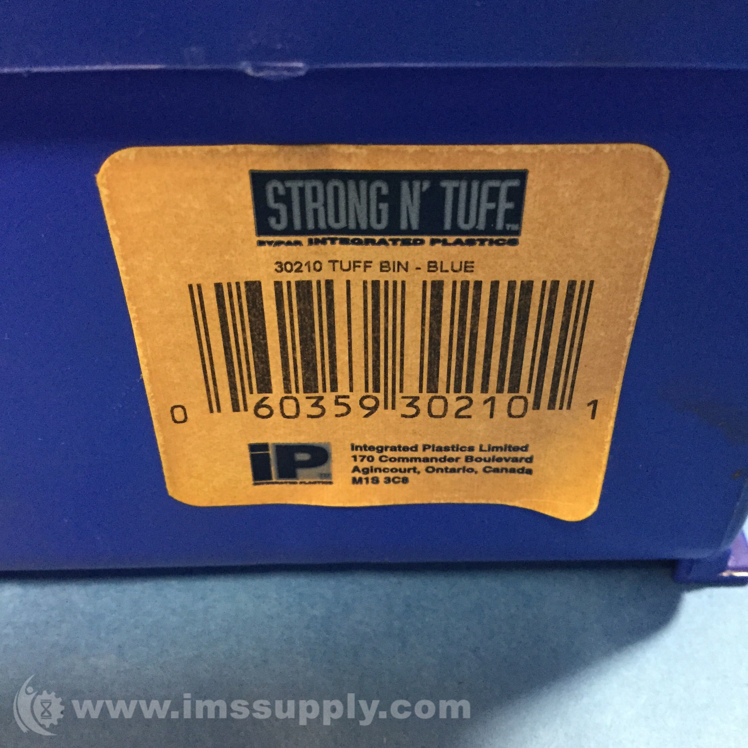 Integrated Plastics 30210 Blue Hang and Stack Bin IMS Supply