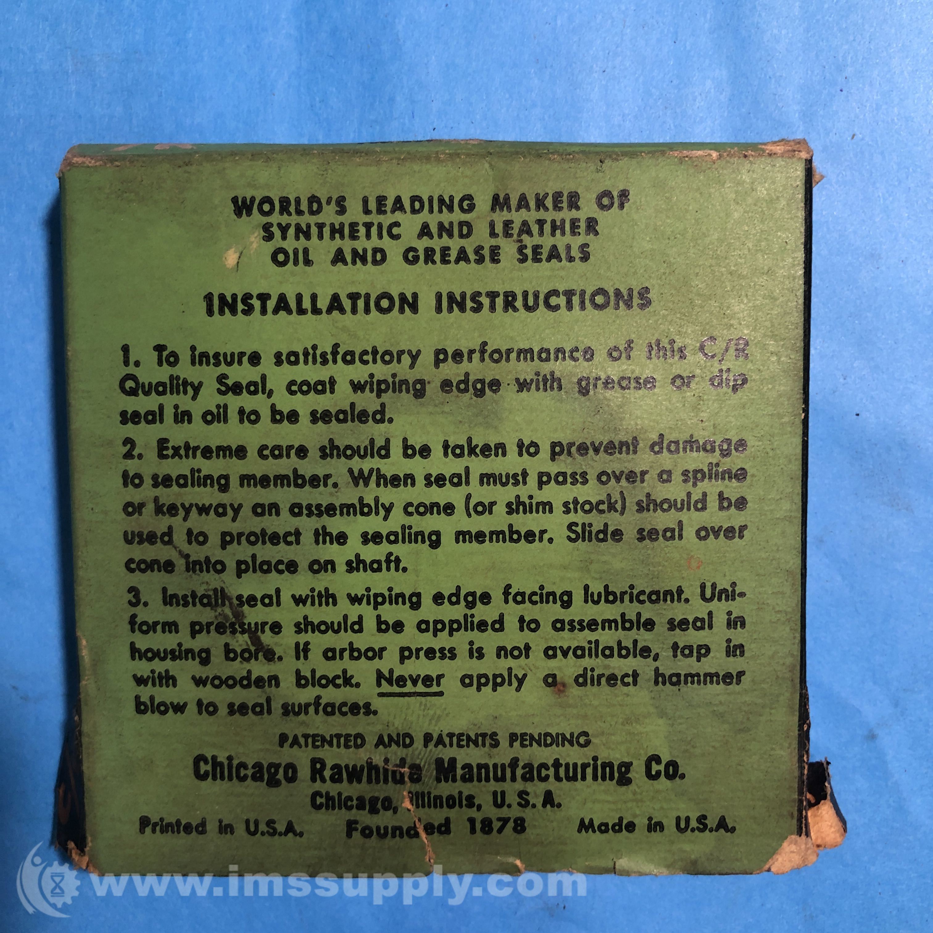 Chicago Rawhide 19423 Oil Seal IMS Supply