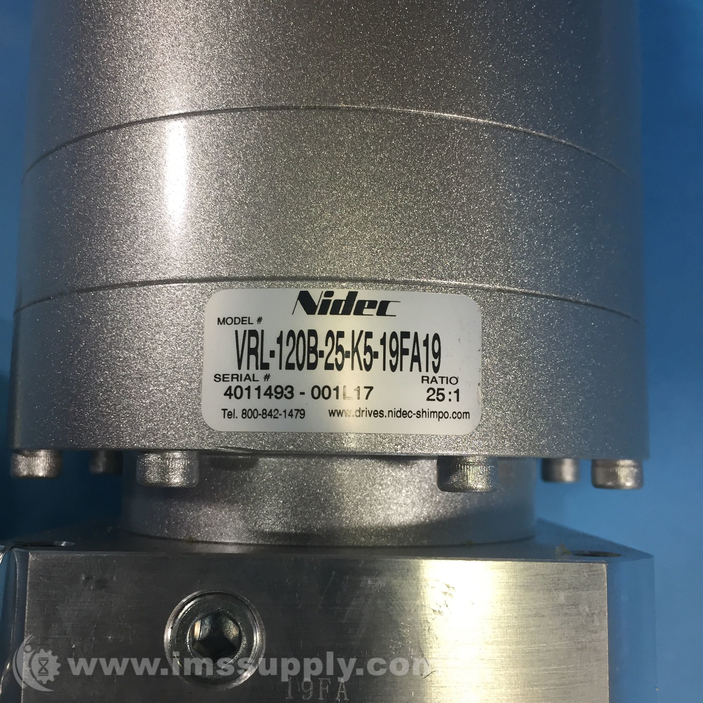 Nidec VRL-120B-25-K5-19FA19 Gearbox - IMS Supply