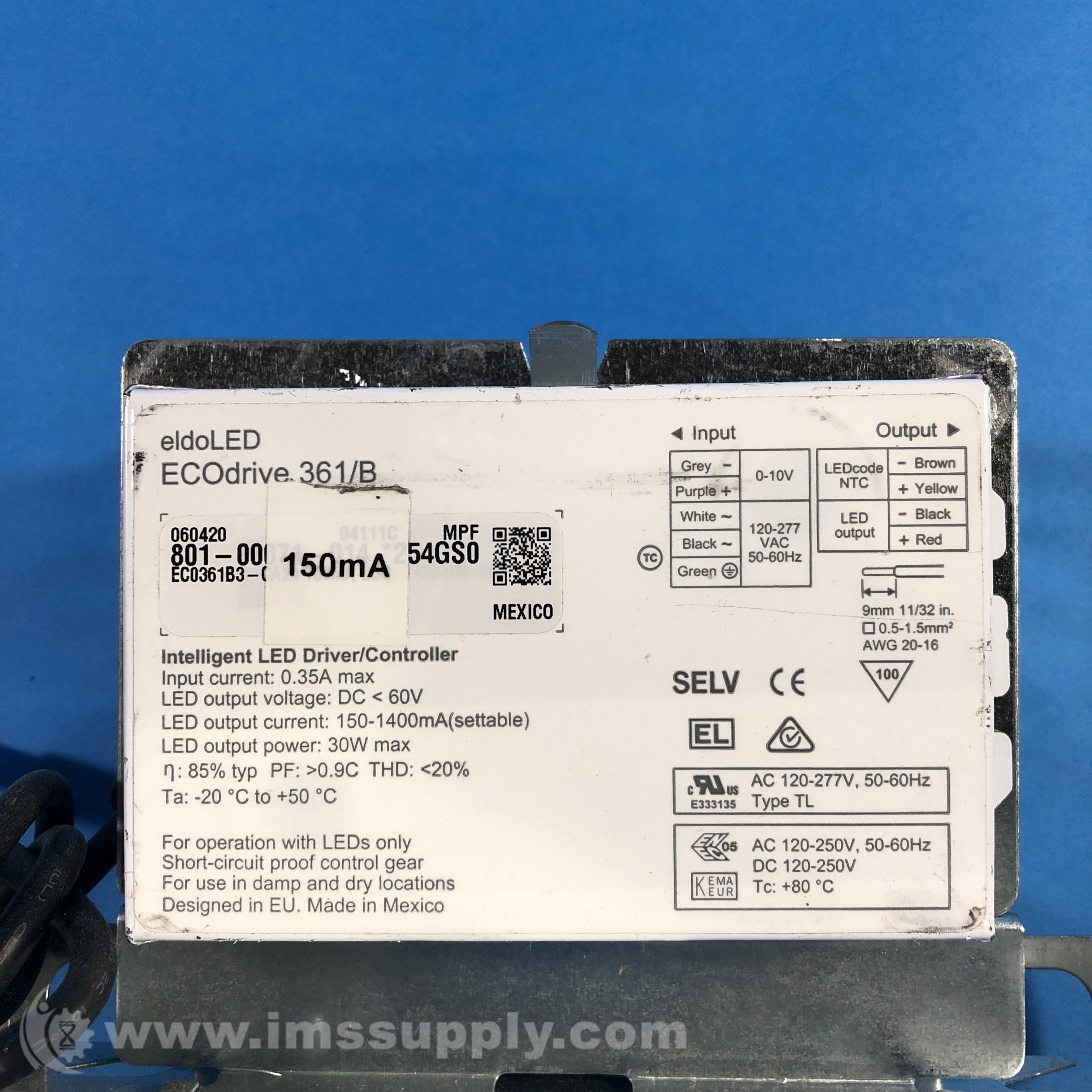 EldoLED ECOdrive 361/B Intelligent LED Driver/ Controller - IMS Supply