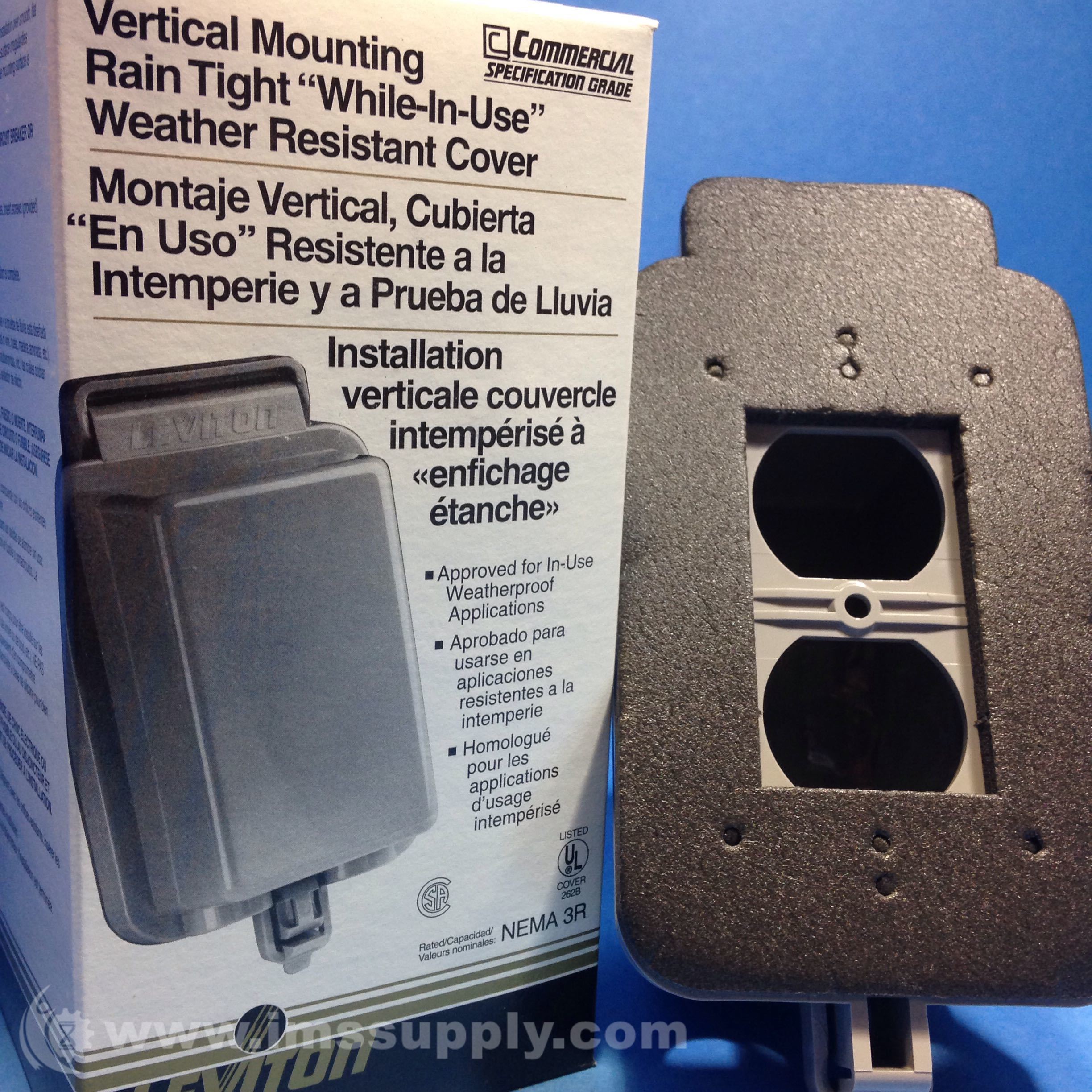 Leviton 5976-GY Weatherproof Cover - IMS Supply