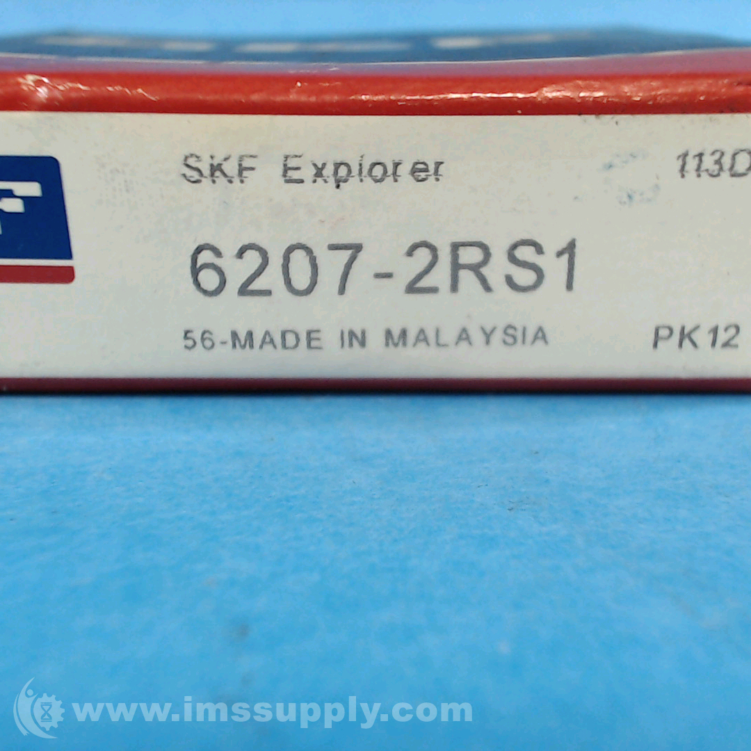 Skf 6207-2rs1 Rubber Sealed Bearing - IMS Supply