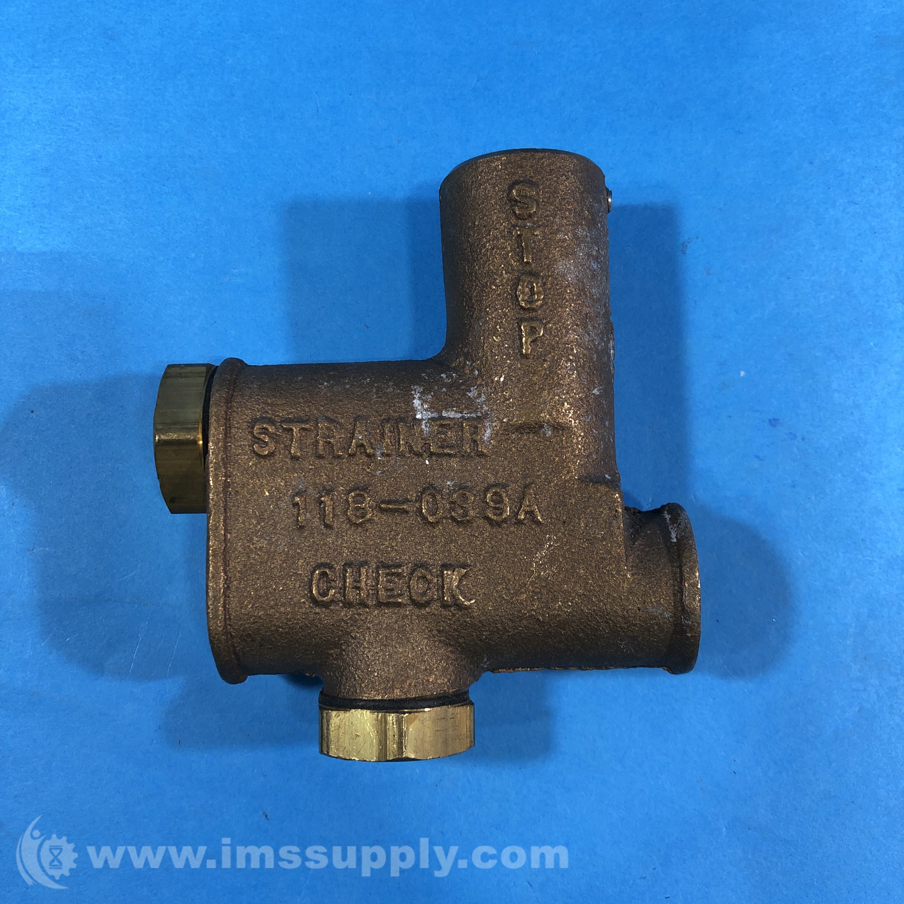 Bradley Corp 118039A Check Stop Strainer 1/2in Thread IMS Supply