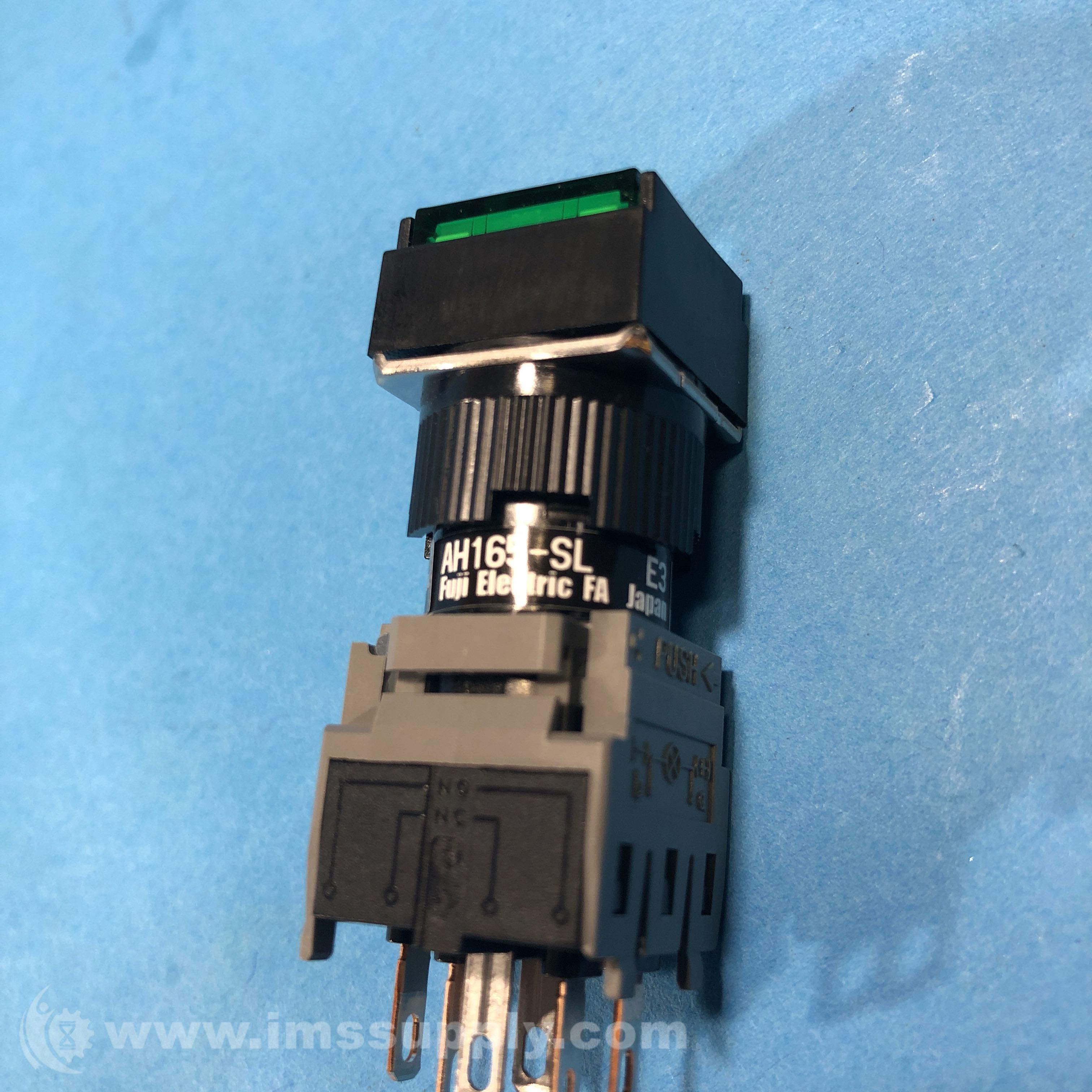 Bouton Poussoir Noir AH165-P2B11 Pour Fuji Electric - Neuf Sous Emballage - Pièce Détachée #QW