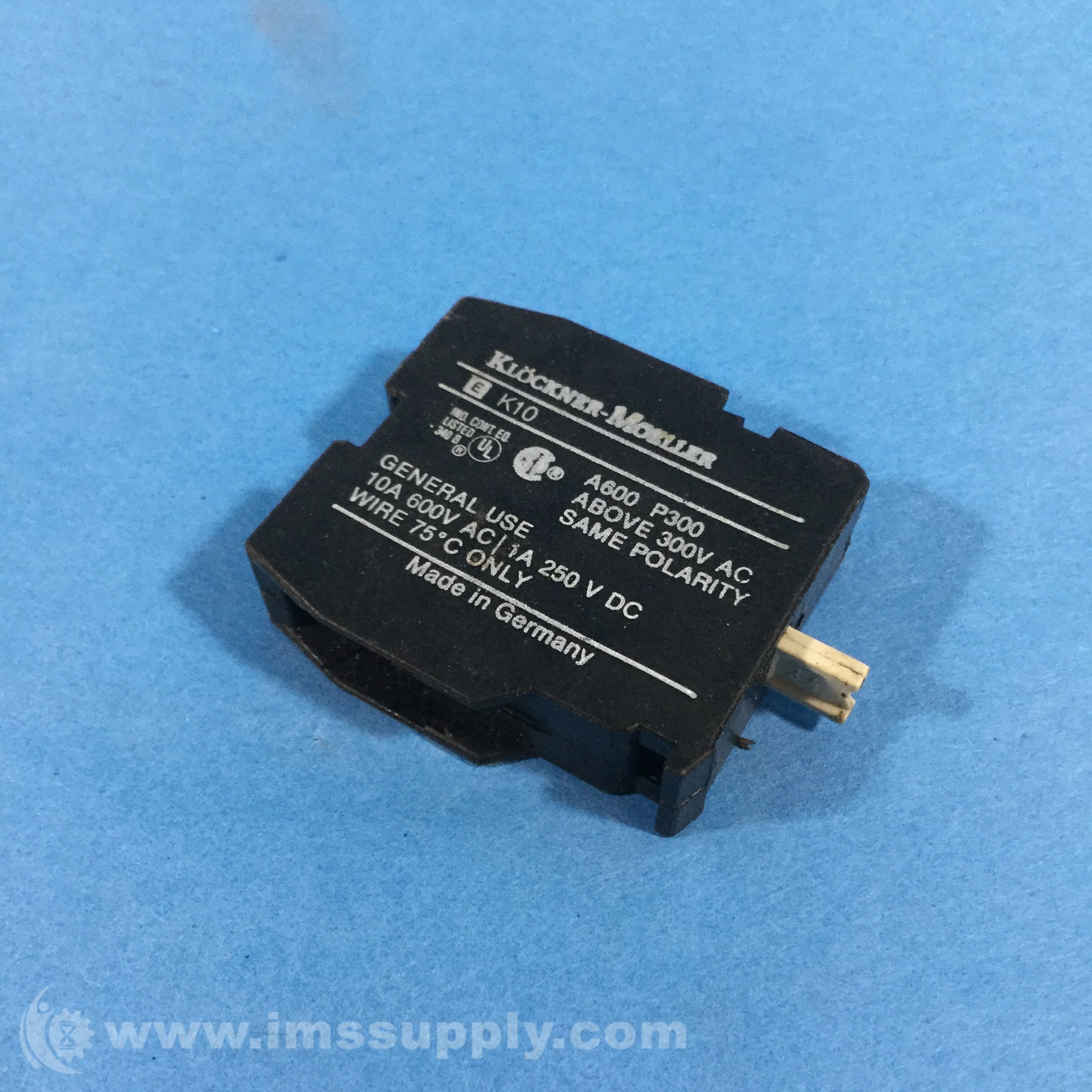 Klockner Moeller EK10 Eaton Contact K10 for sale online 