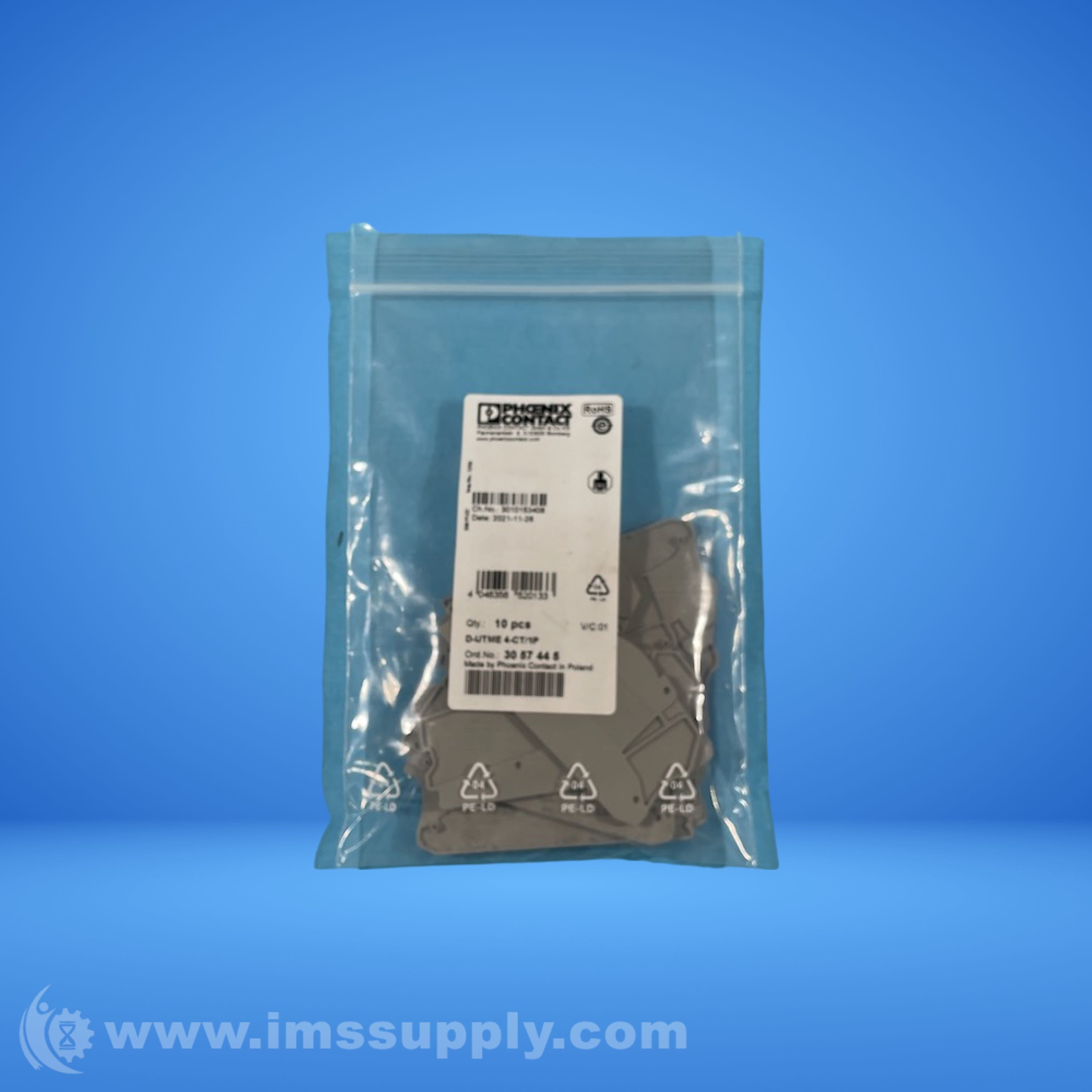 Phoenix Contact D-UTME 4-CT/1P Bag of 10 - IMS Supply