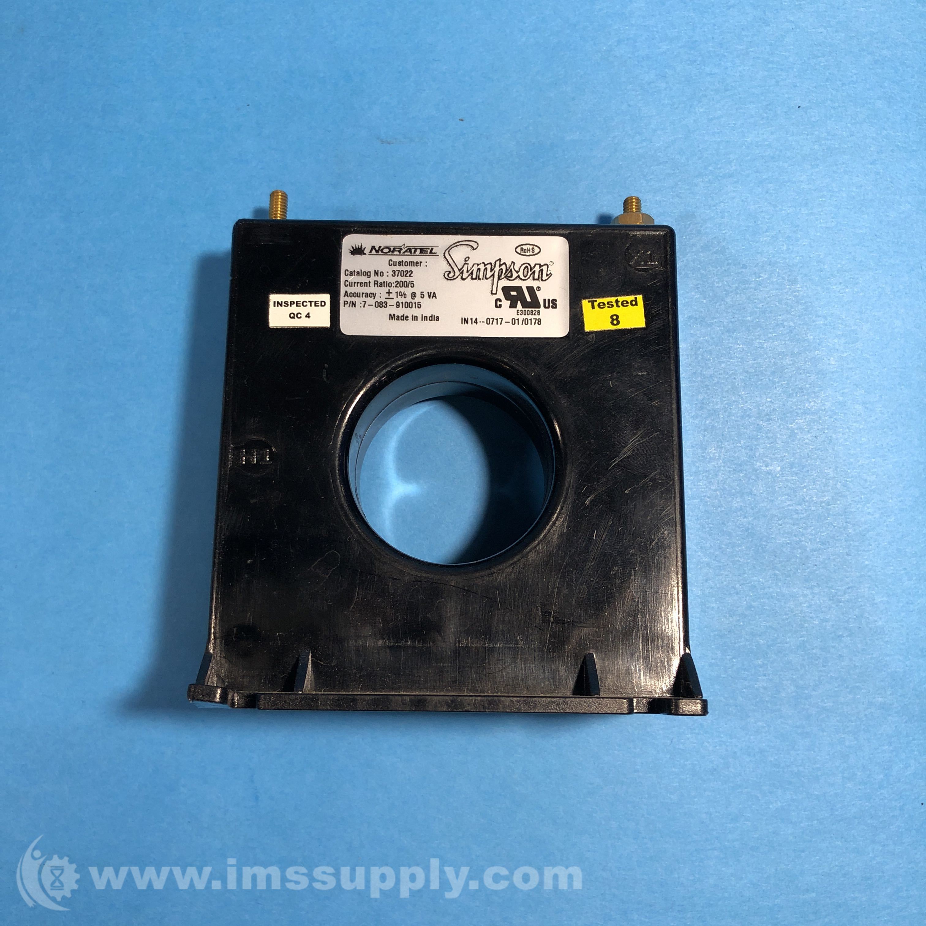 Simpson Electric 37022 Current Transformer - IMS Supply