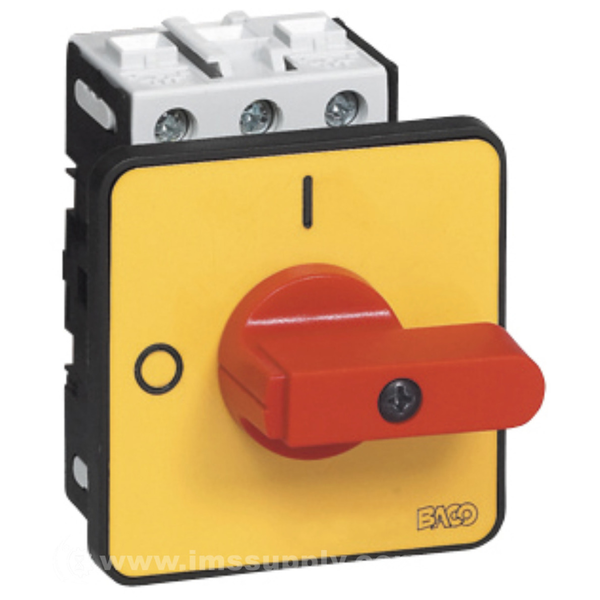 Baco Controls 0172166 32A 4 Pole Disc Sw, Encl, Yel/Red Non-Pad - IMS ...