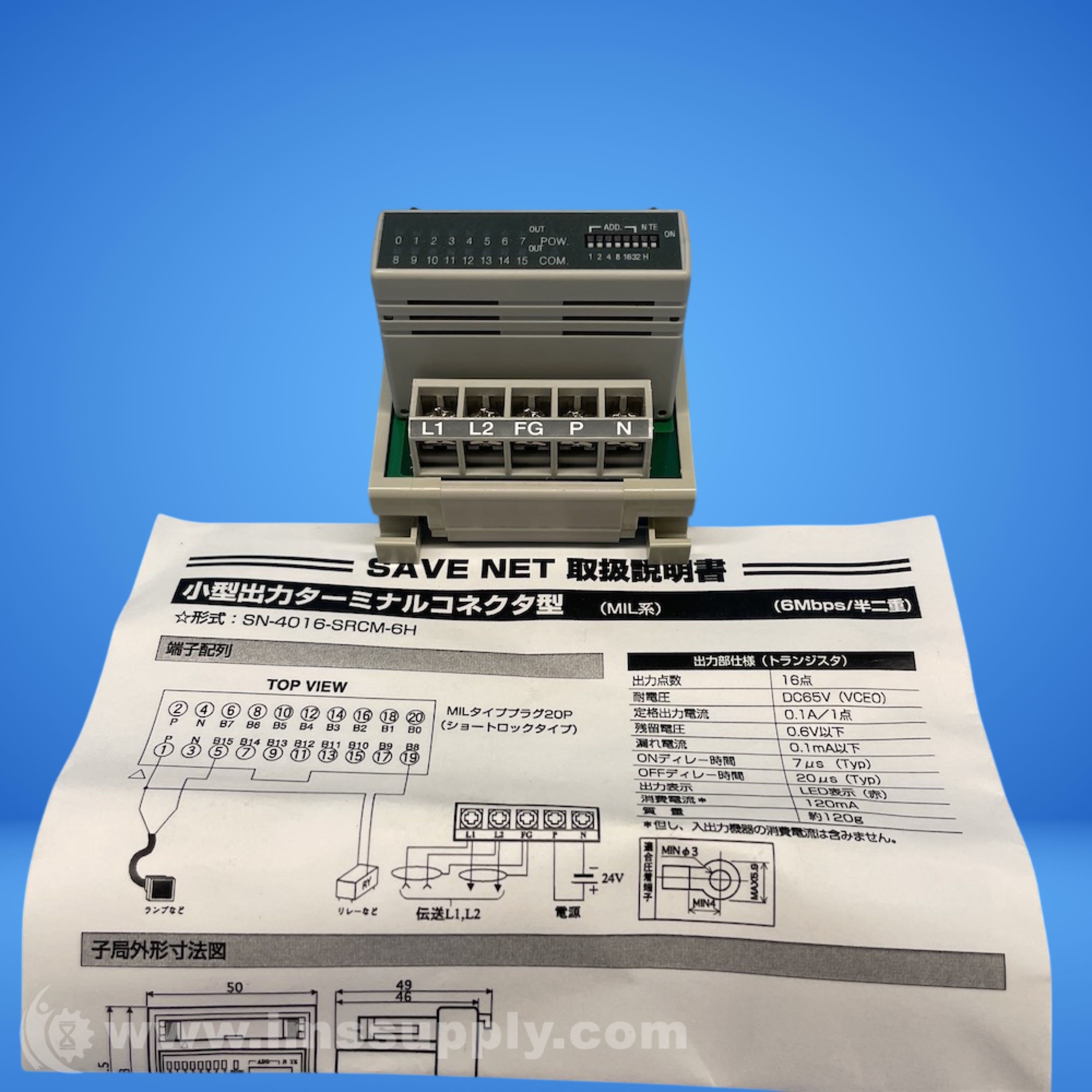 Save Net SN-4016-SRCM-6H 16-Point Output Module - IMS Supply