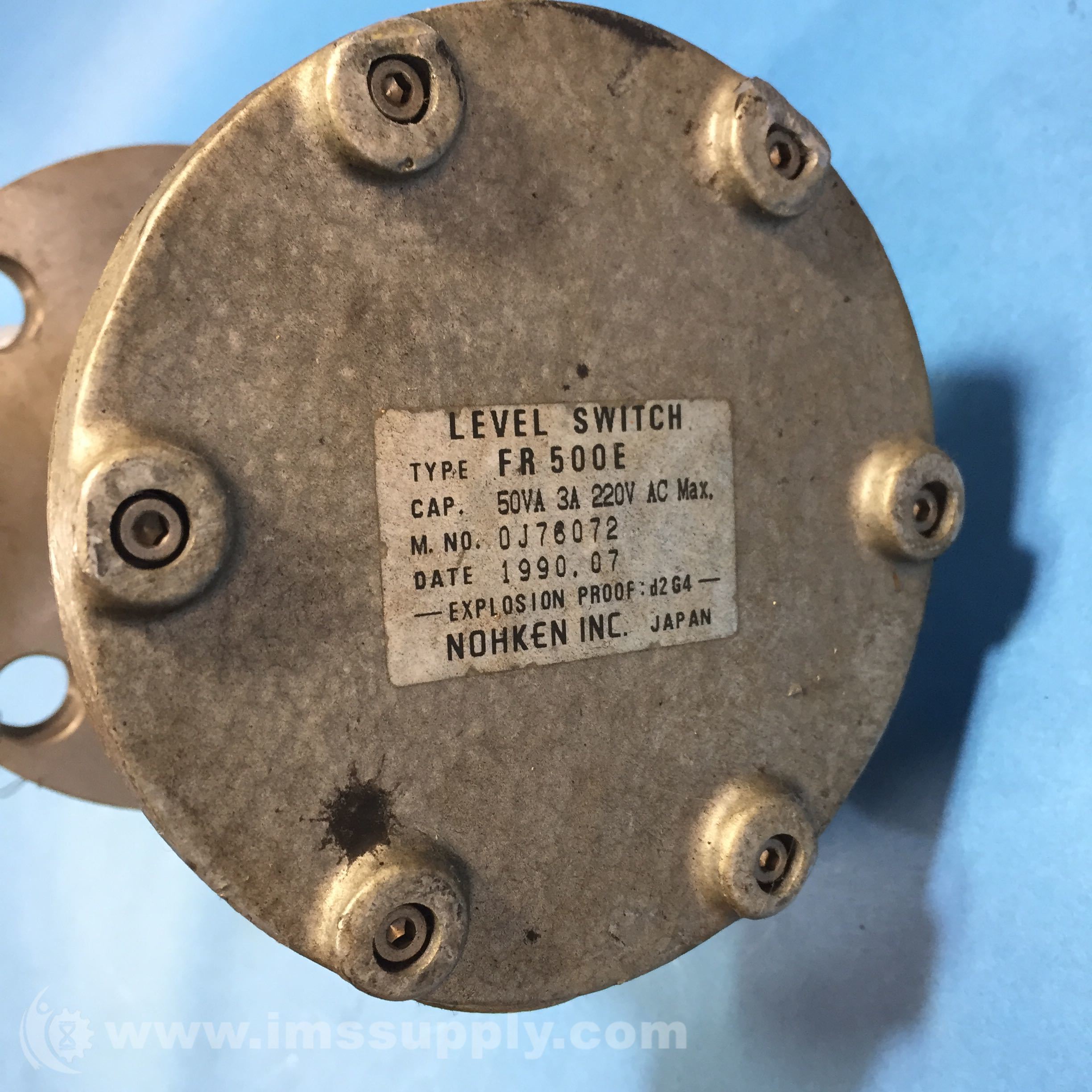 Nohken Inc FR500E Level Switch, Float Sensor, 50 VA IMS Supply