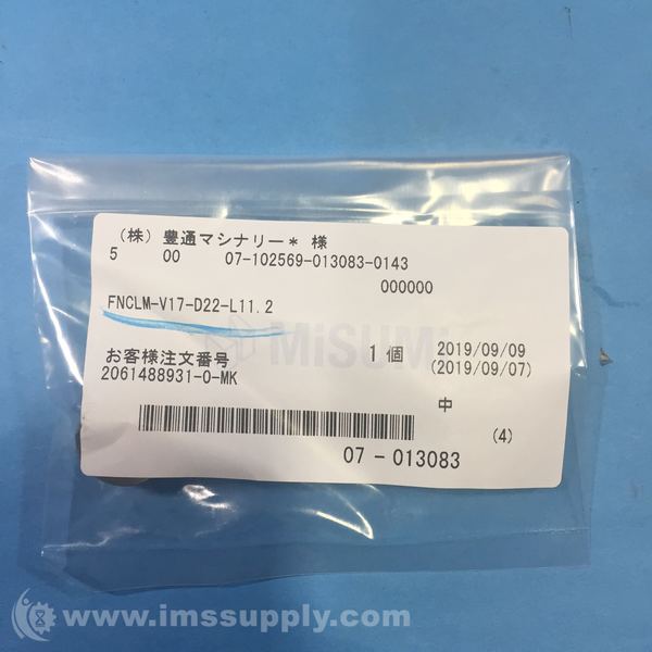 Misumi FNCLMV17D22L11.2 Collar IMS Supply