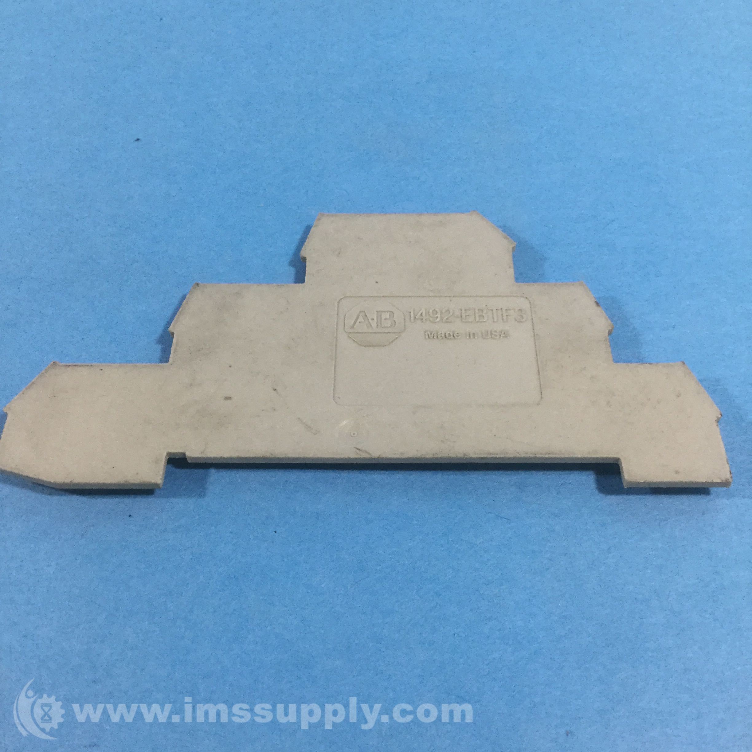 Allen Bradley 1492EBTF3 Terminal Block, End Barrier, Gray IMS Supply