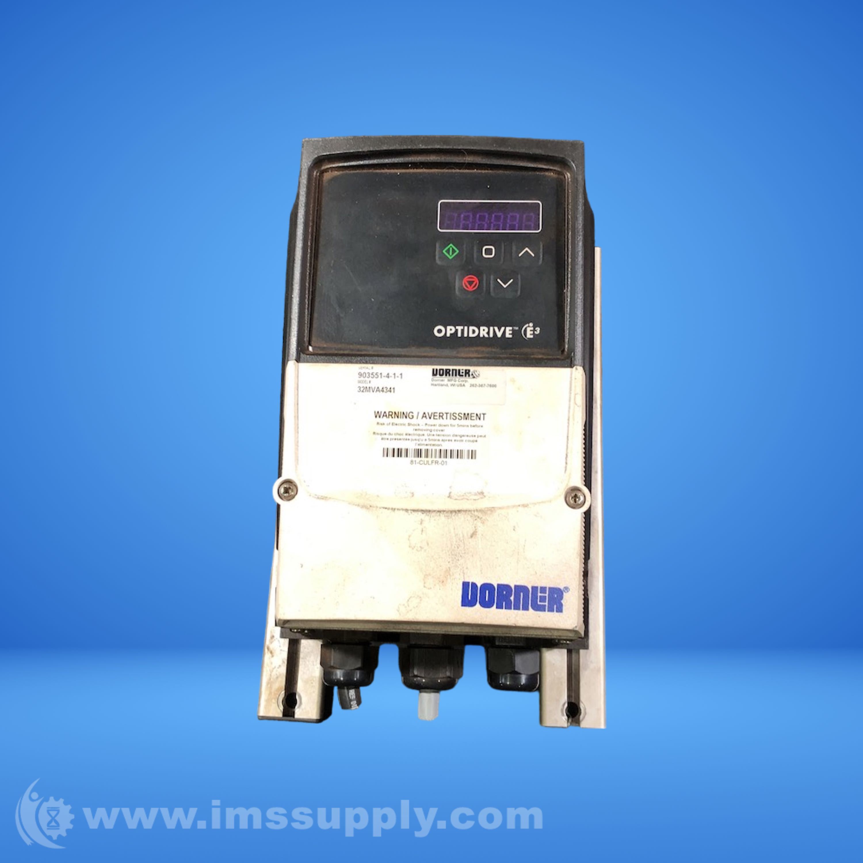 Dorner Mfg. Corp. 32MVA4341 Three Phase VFD Controller - IMS Supply