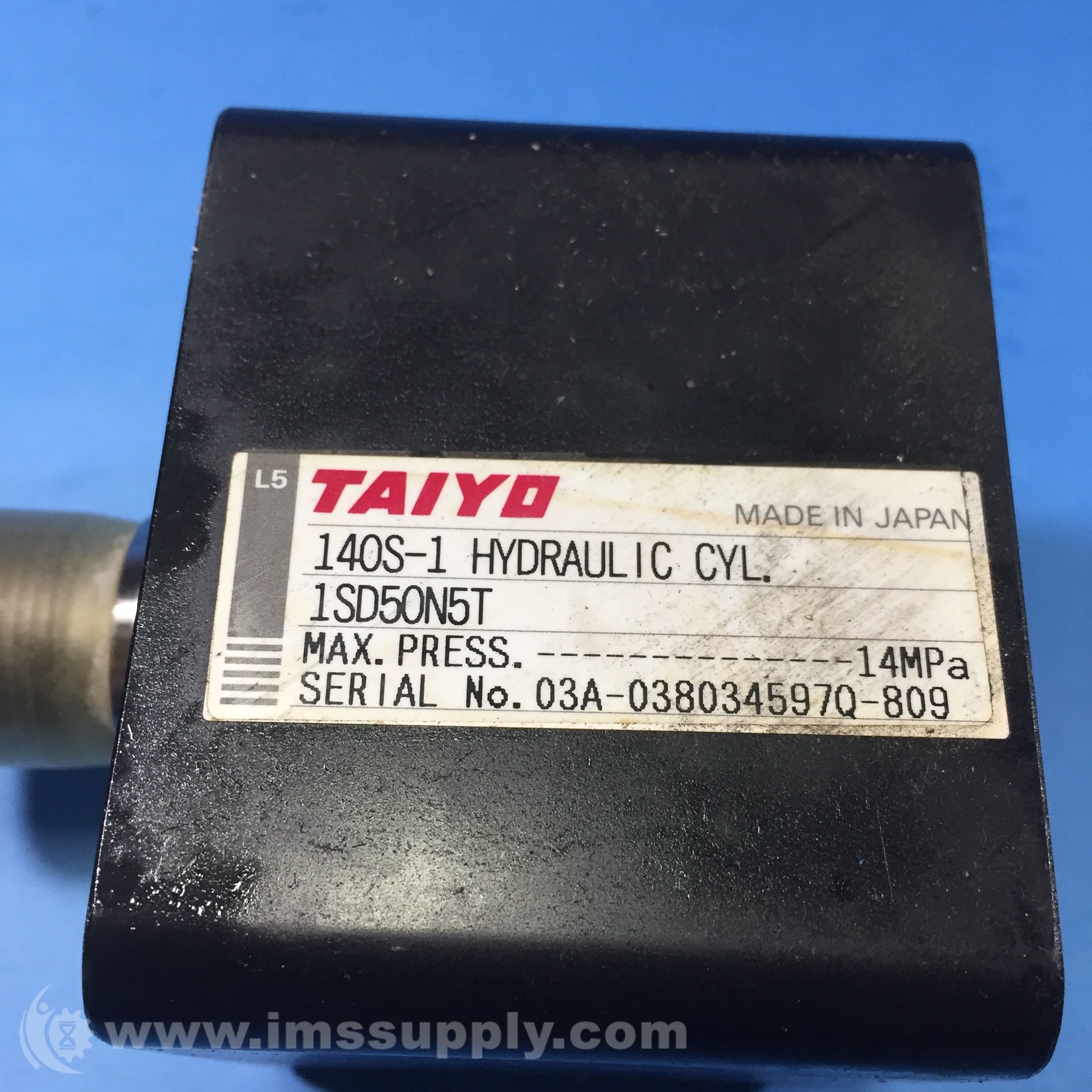 Taiyo 140S1 Hydraulic Cylinder, 14 MPa IMS Supply