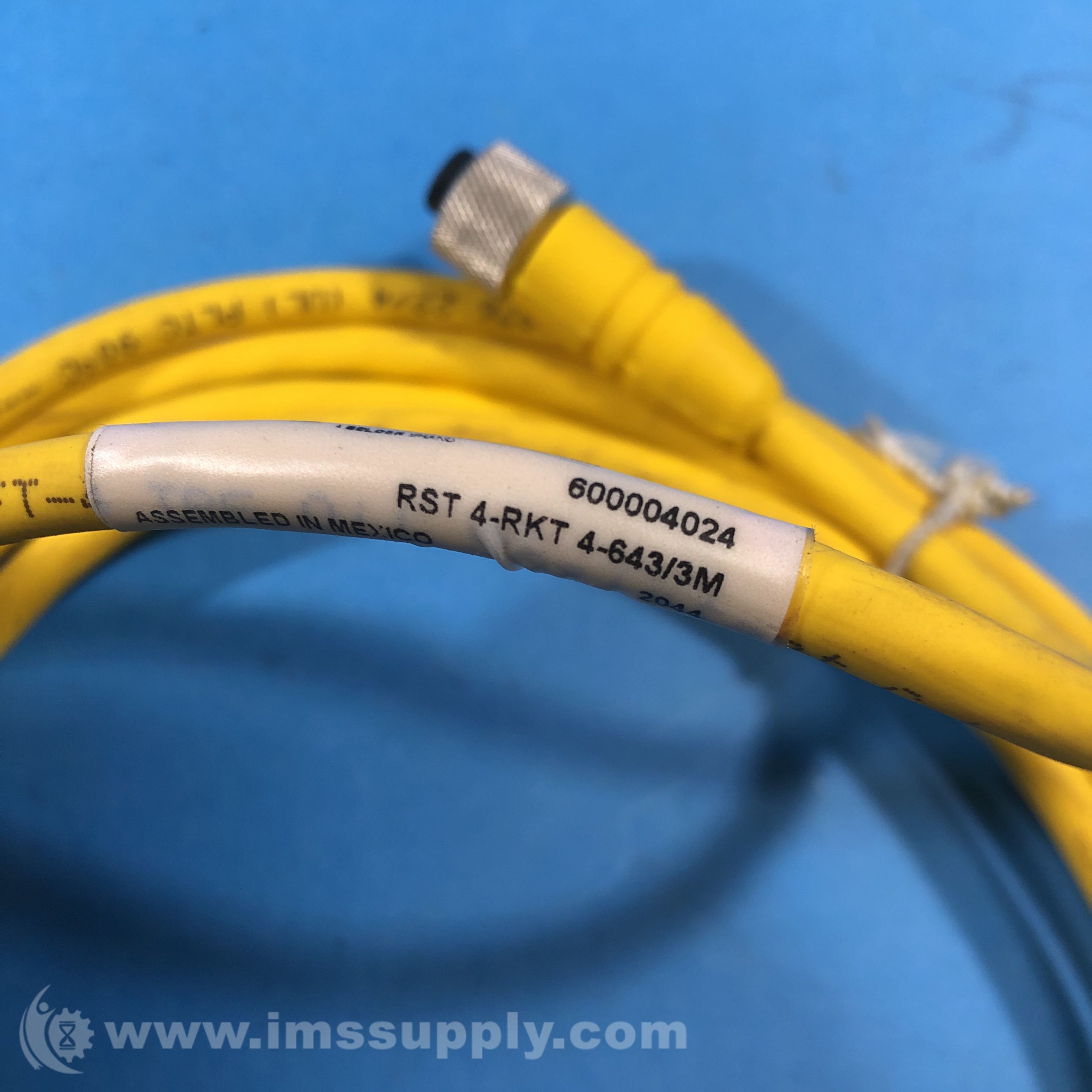 Lumberg RST 4-RKT 4-643/3M Sensor Cable / Actuator Cable - IMS Supply