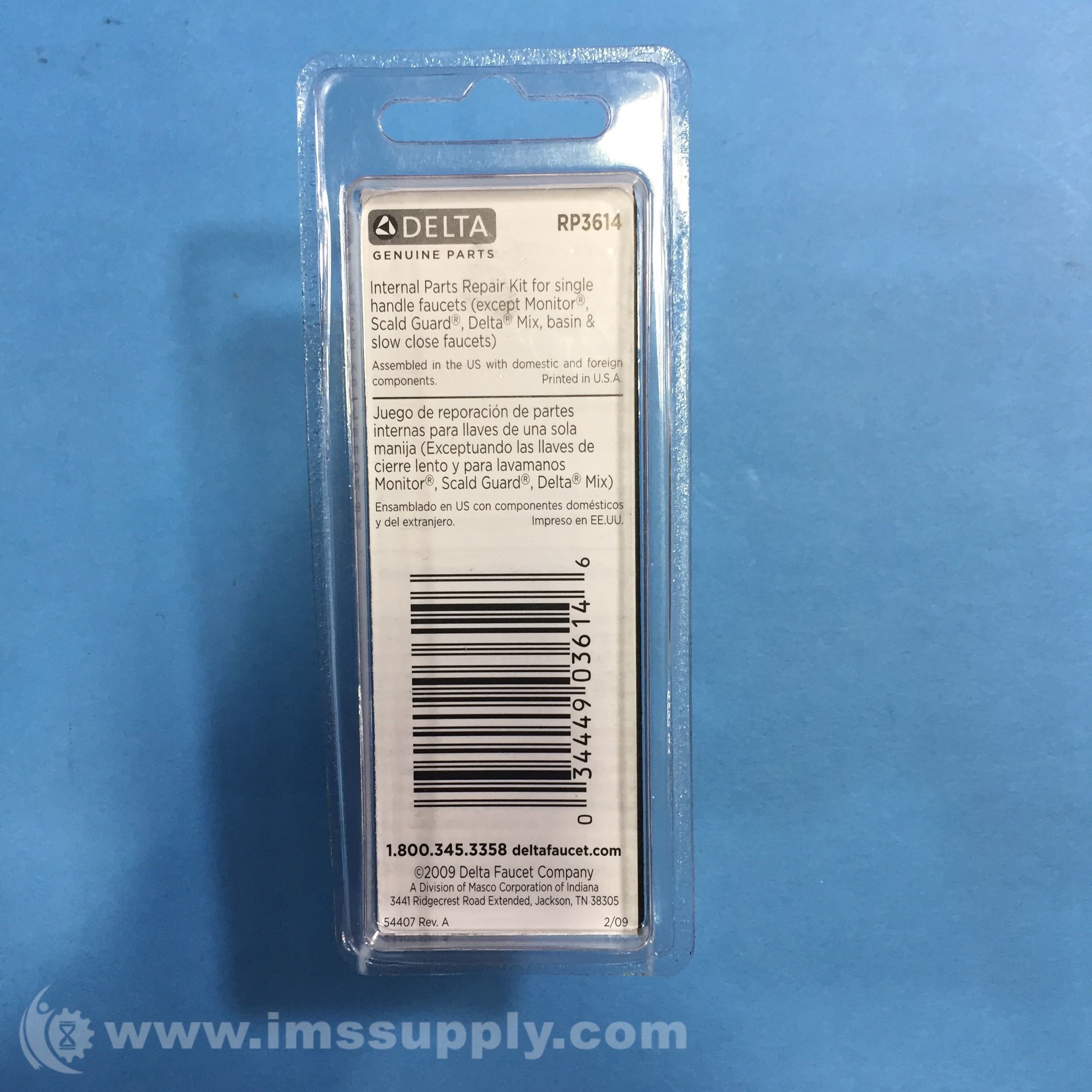 Delta RP3614A Faucet Repair Kit, for Single Handle Faucets - IMS Supply