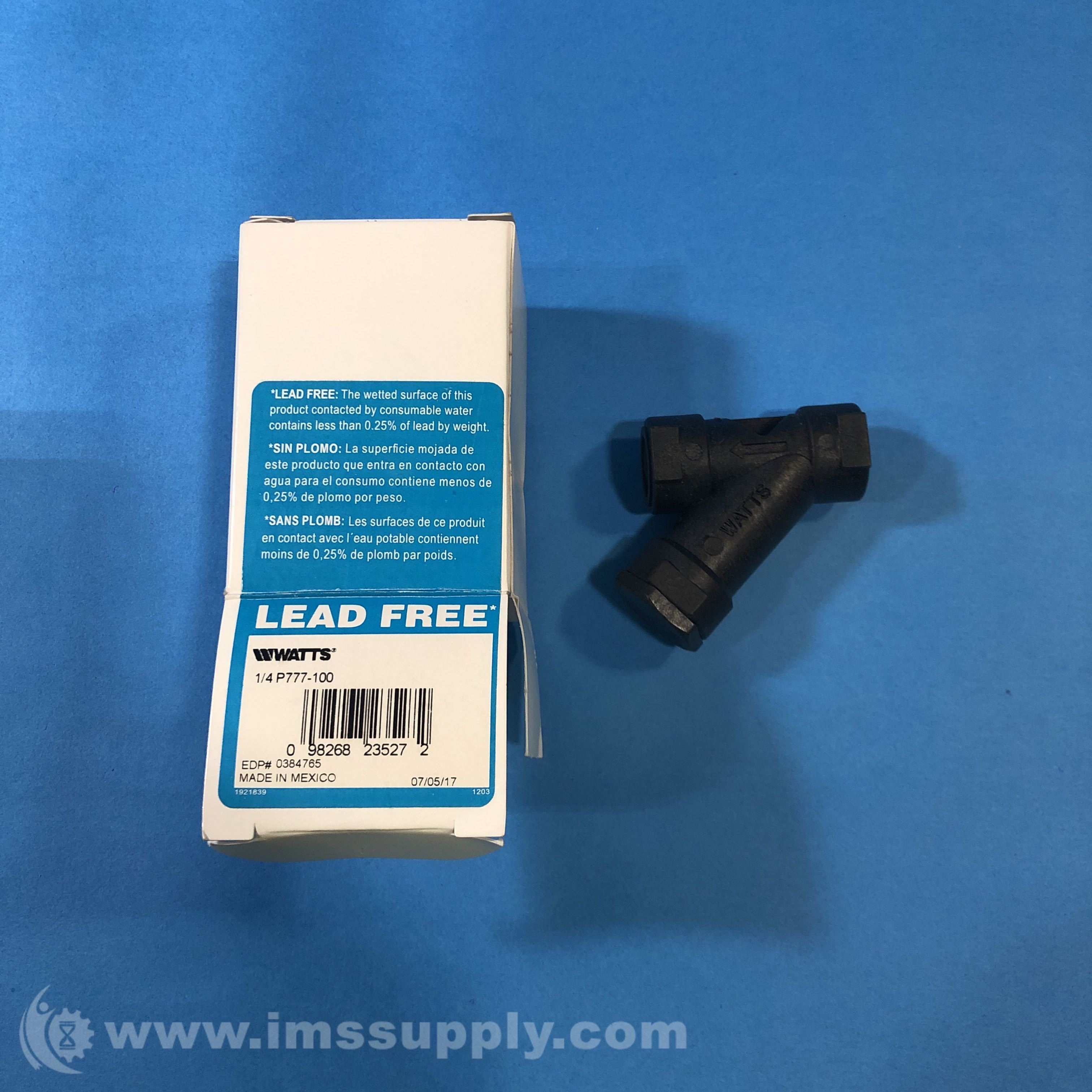 Watts P777-100 1/4 1/4 In Plastic Wye Pattern Strainer, 100 Mesh - IMS ...