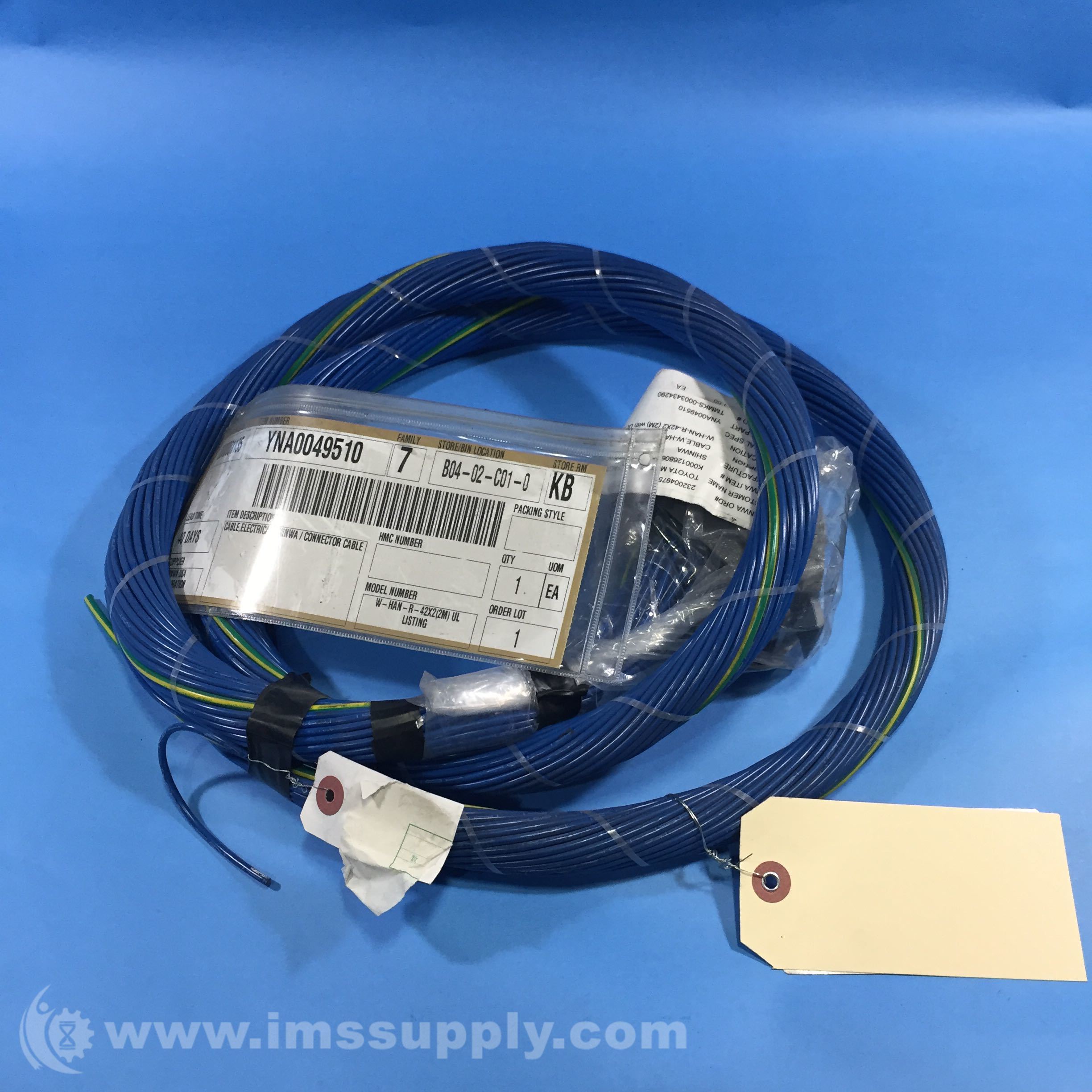 Shinwa W-HAN-R-42X2(2M) Connector Cable - IMS Supply