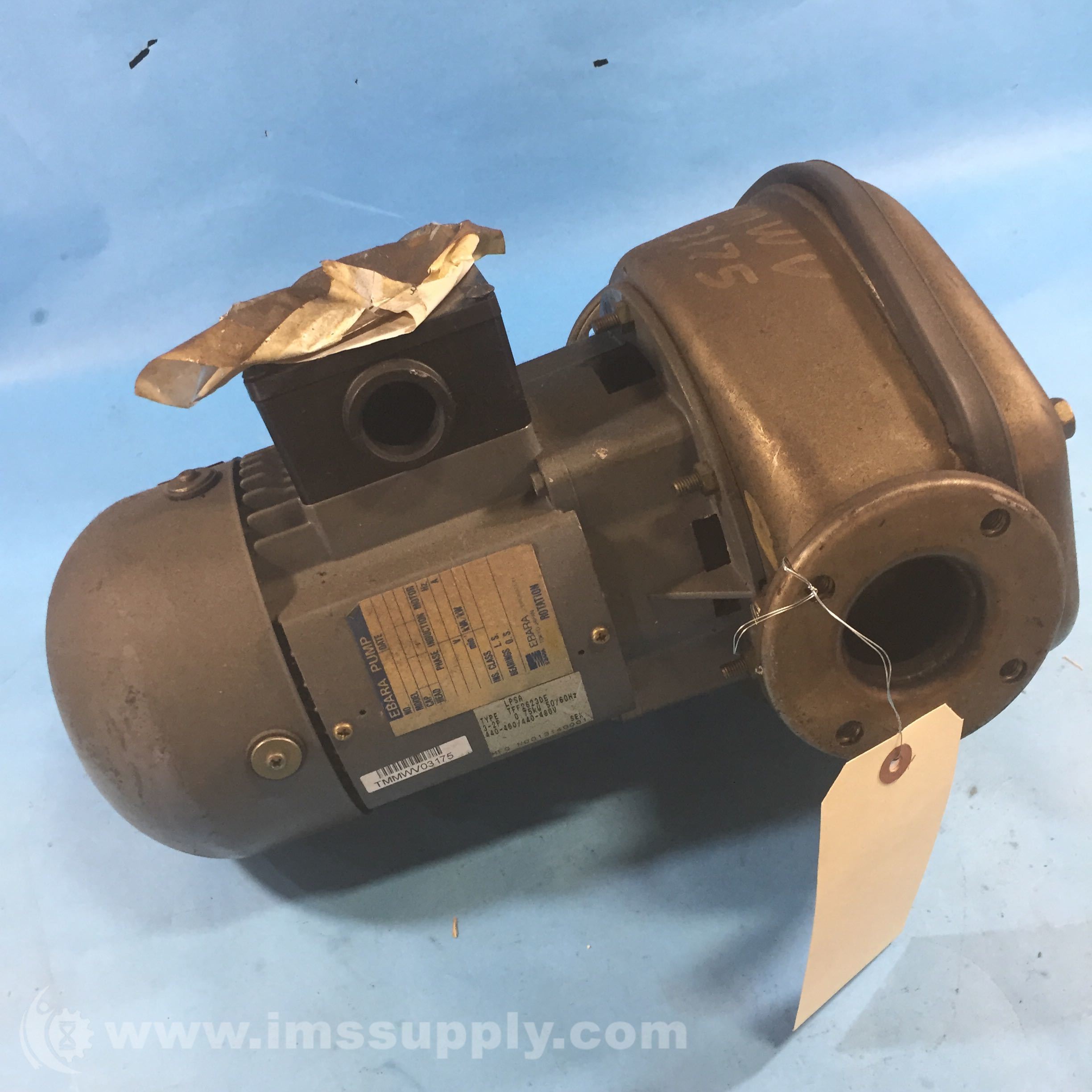 Ebara 32LPS Inline Stainless Pump, 39.6 Gpm @ 5 Meter Head 200/22