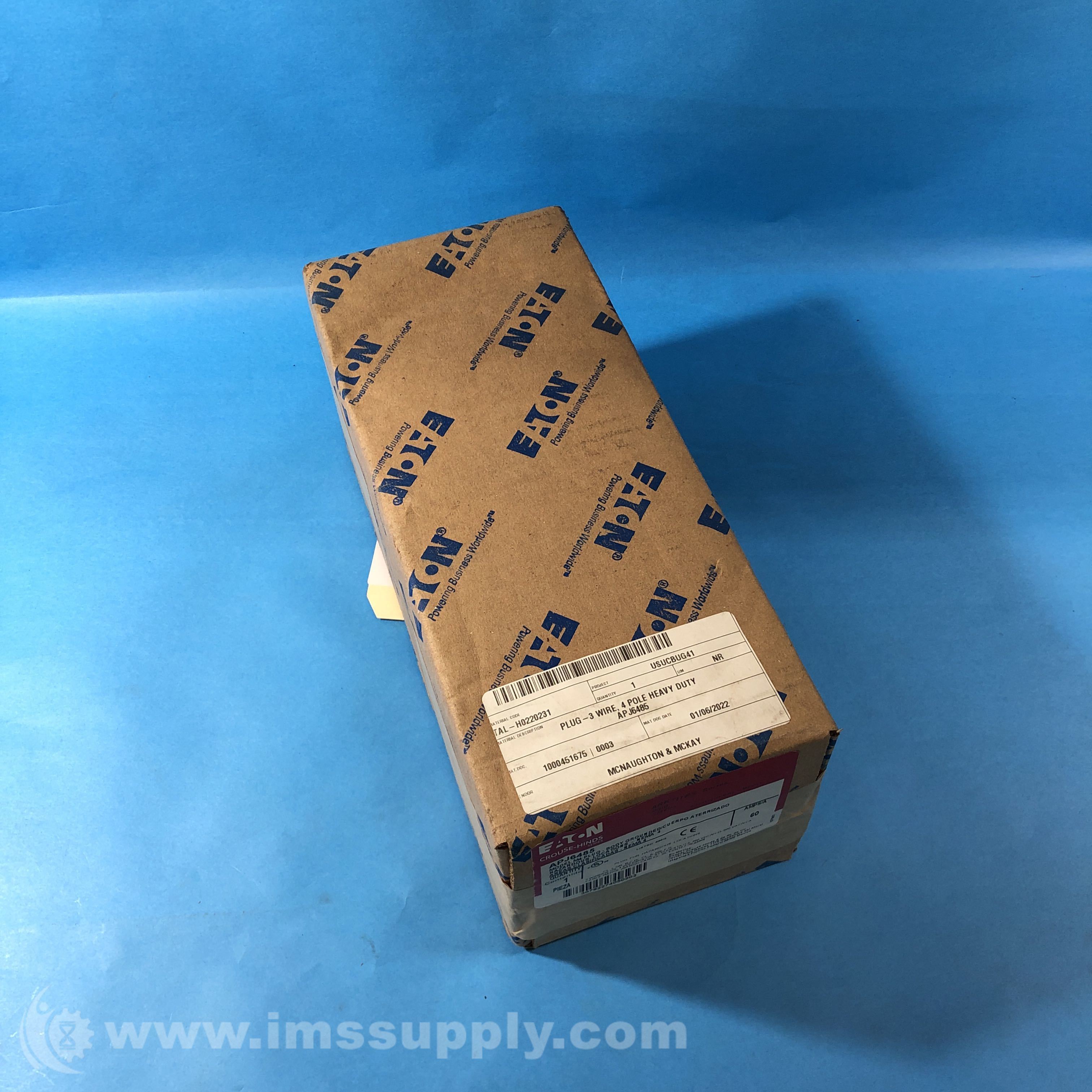 Eaton Corporation APJ6485 Crouse-Hinds Series Arkitite APJ Plug - IMS ...