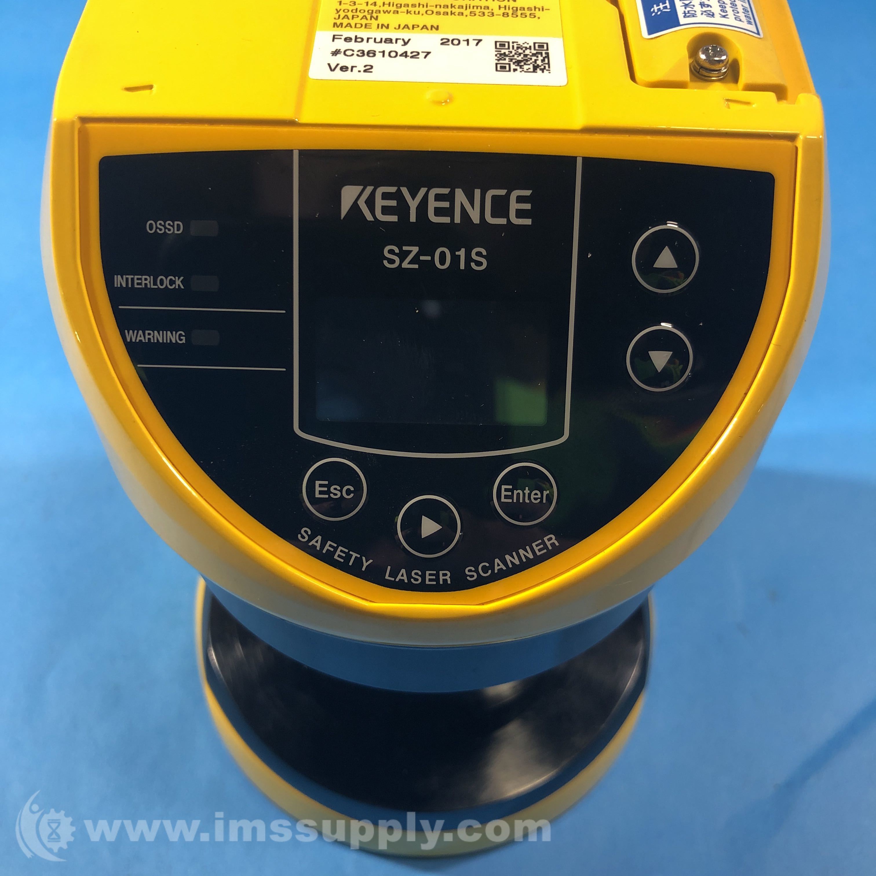 Keyence SZ01S SingleFunction Safety Laser Scanner IMS Supply