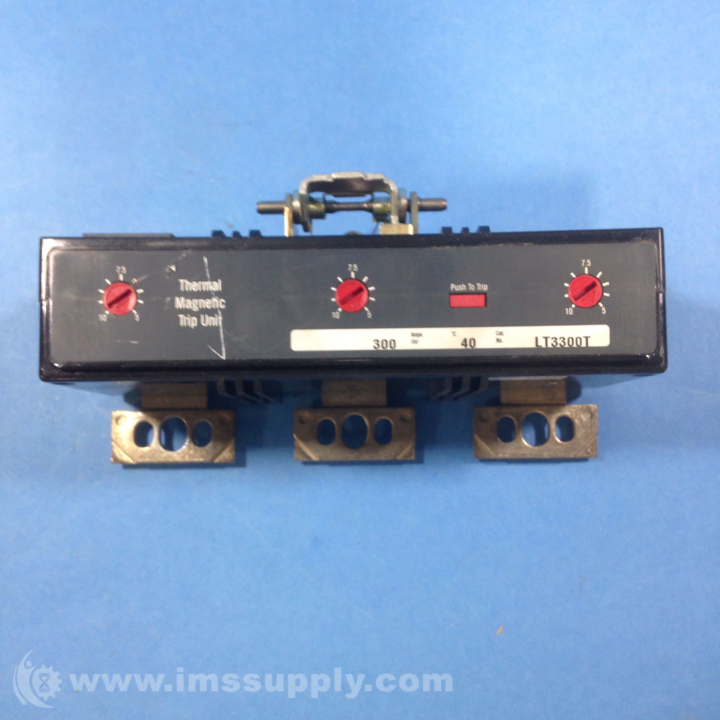 Eaton LT3300T Thermal Trip Unit 300A 3 Poles 600VAC IMS Supply