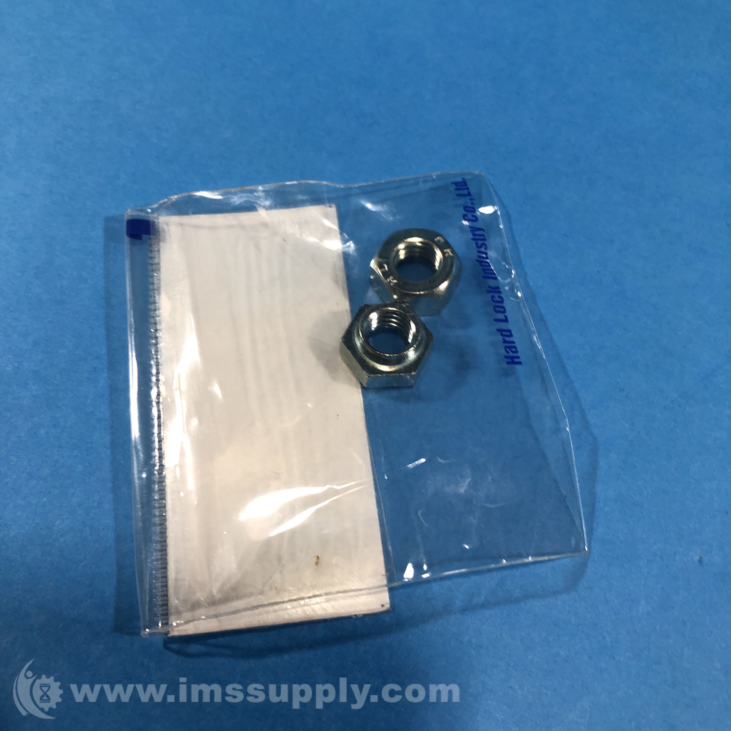 Hardlock Industry Bag of 2 Steel Hex Hard Locking Nuts - IMS Supply