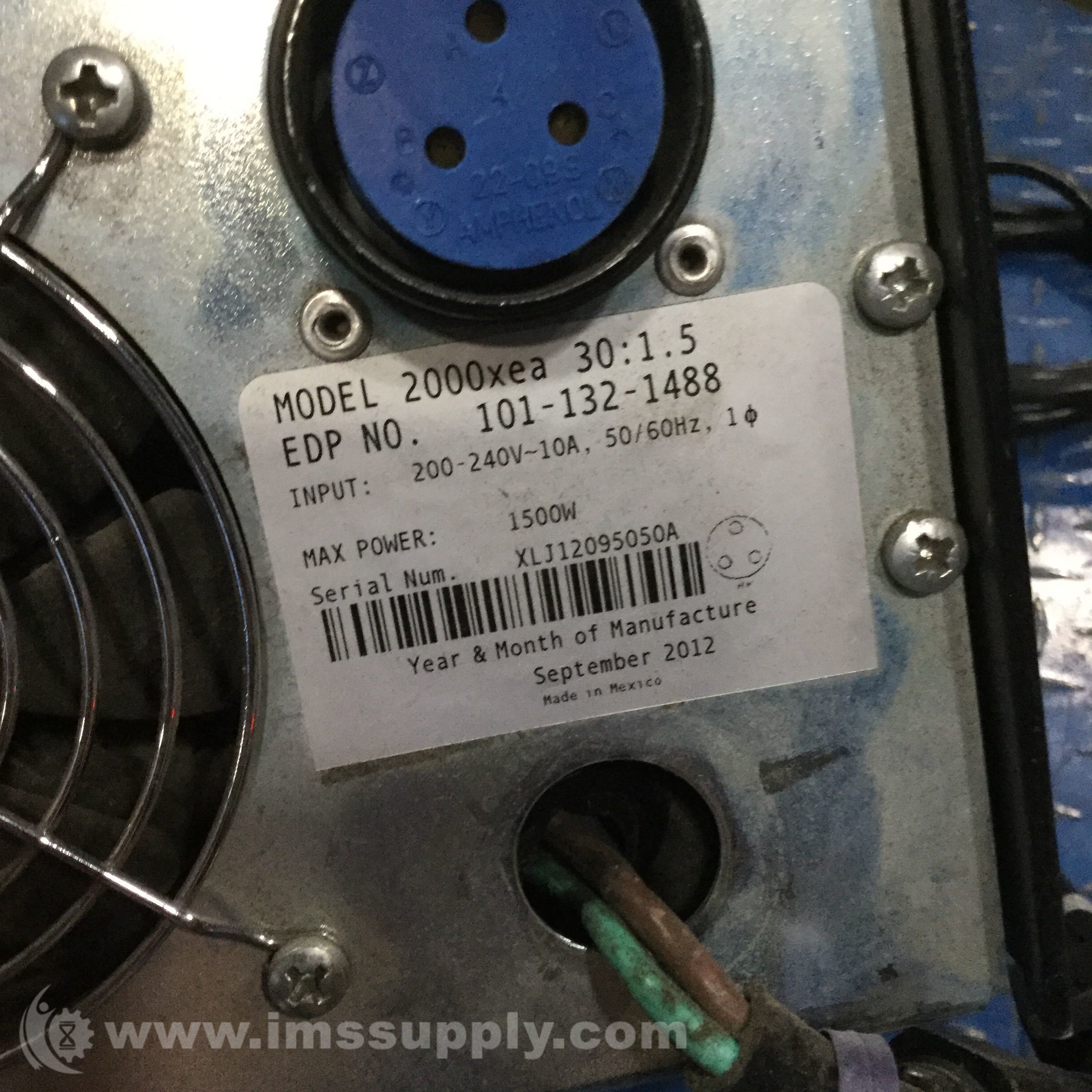Branson 2000XEA 30:1.5 Ultrasonic Welder Controller - IMS Supply Branson 2000XEA 30:1.5 Ultrasonic Welder Controller - IMS Supply
